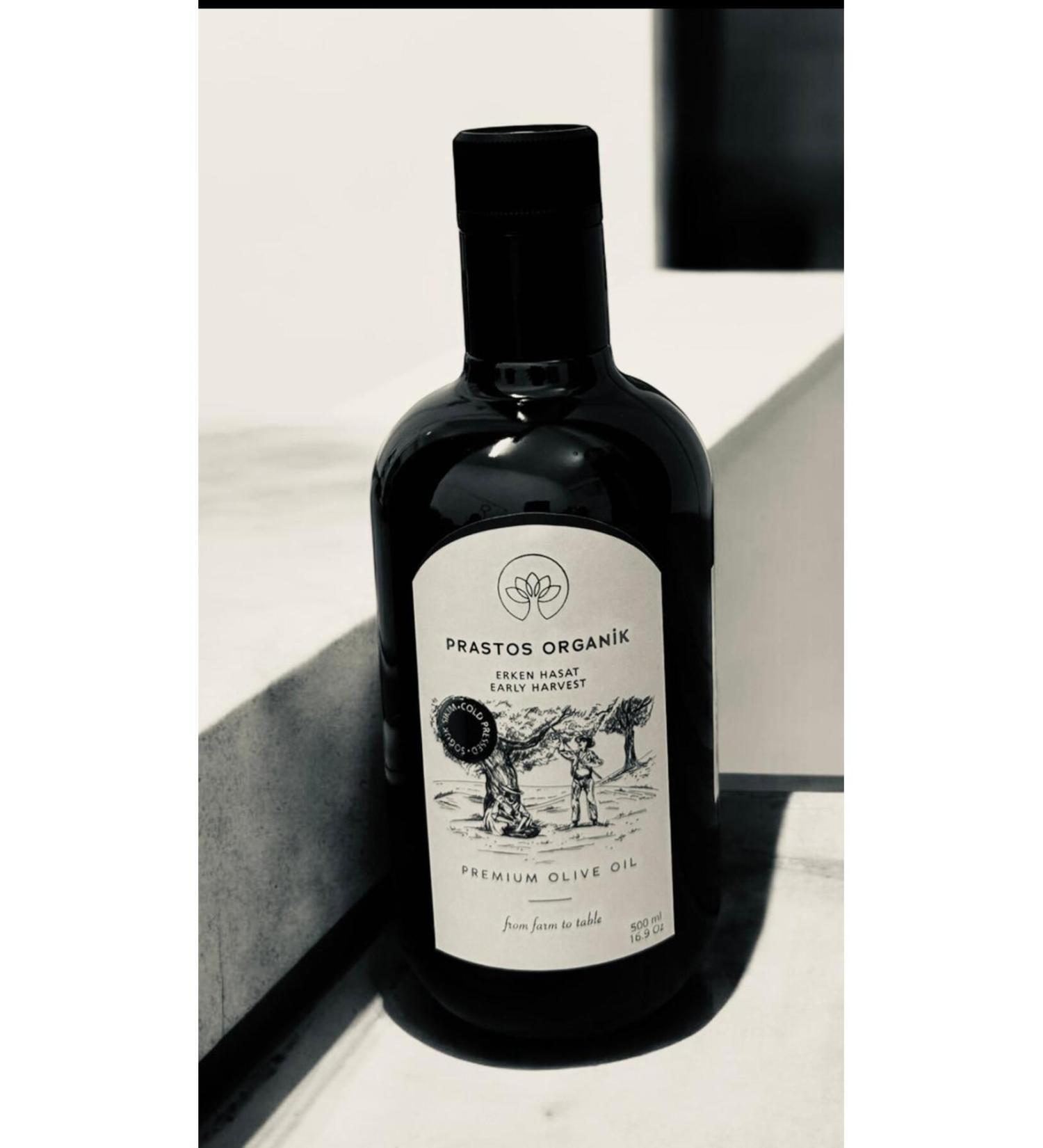 Prastos organic Early Harvest Glass Bottle 500ml