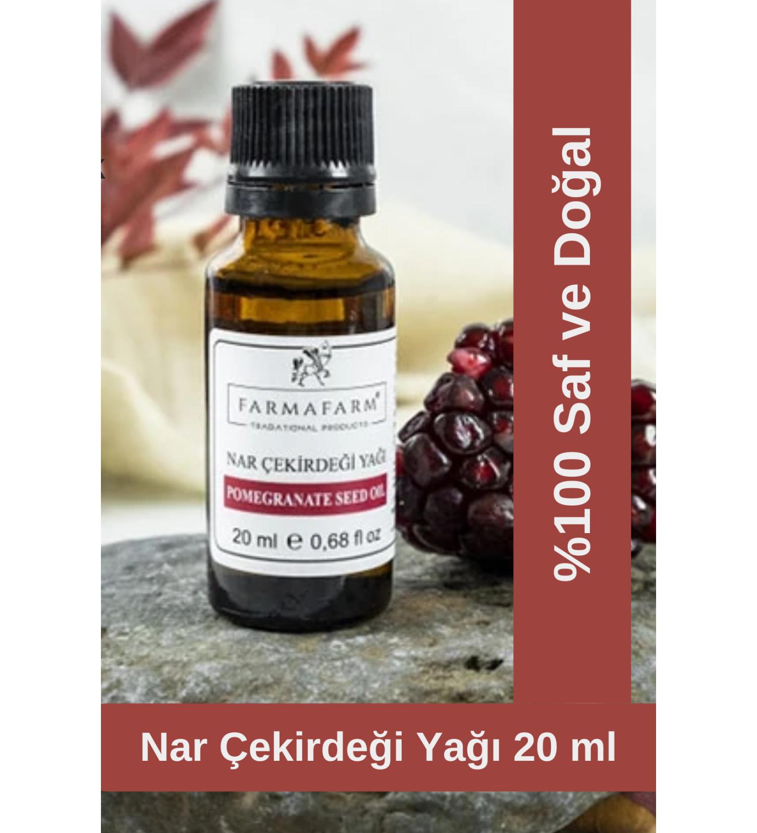 Farmafarm Pomegranate Seed Oil - 100ml | Cold Pressed Local Product | Vegetable Oil