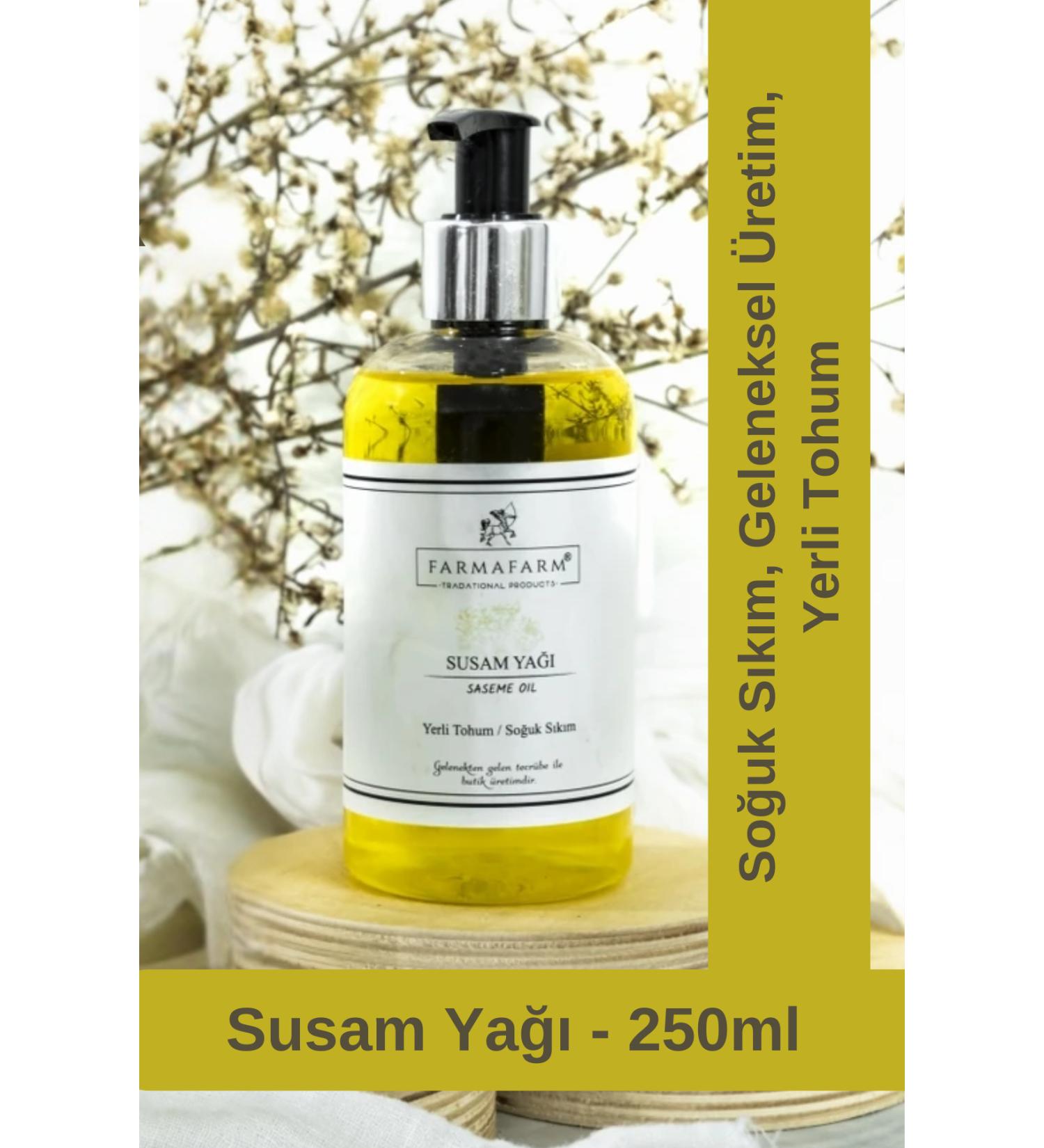 Farmafarm Cold Pressed Sesame Oil - 250ml | White Sesame and Heirloom Seed