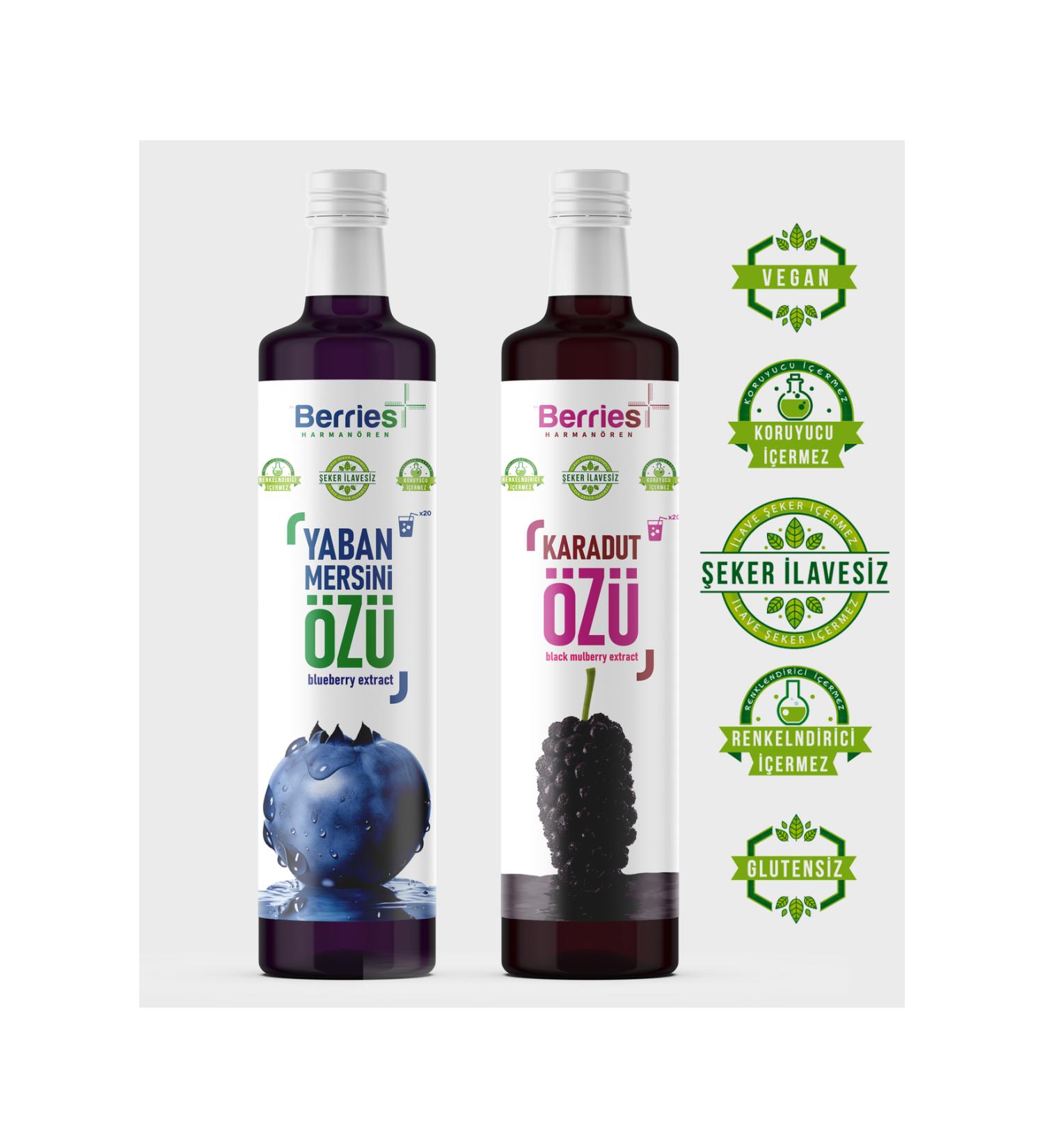 SHOPINGTR Black Mulberry Extract 700 gr & Blueberry Extract 700 gr