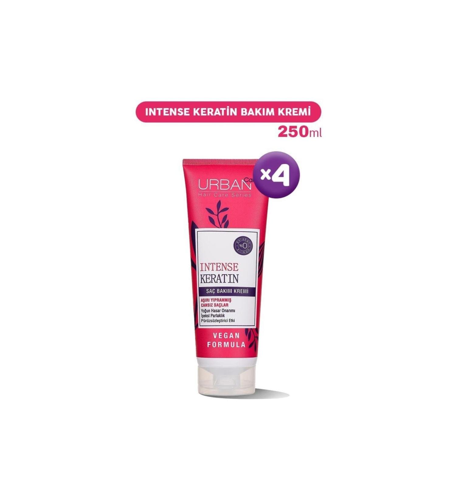 Urban Care Intense Keratin Care Cream targets lifeless hair. 250 Ml