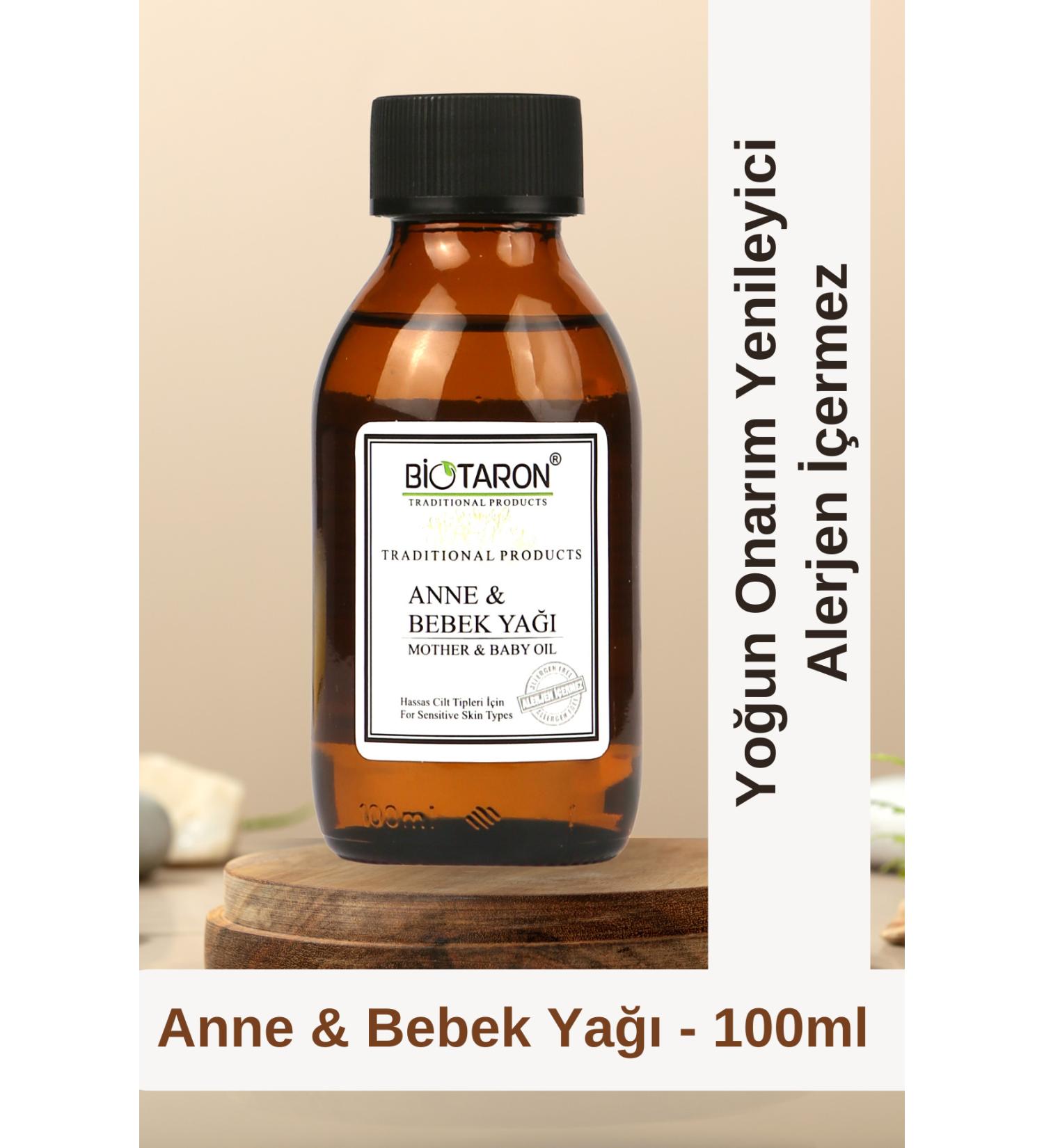 Biotaron Mother and Baby Oil 100 Ml Natural Content Moisturizing and Soothing Baby Massage Oil Body Care - Buy Online on GoSupps.com