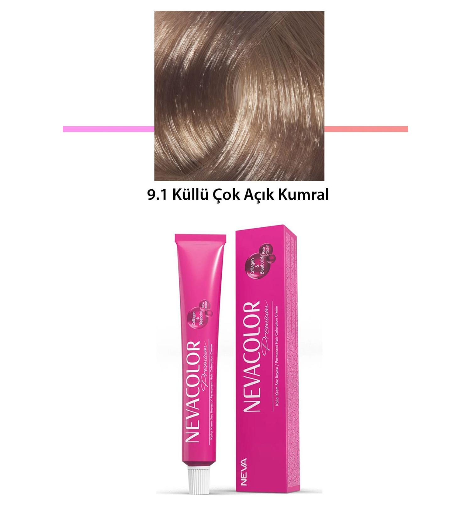 Easy Supply Premium 9.1 Ashy Very Light Blonde - Permanent Cream Hair Dye 50 g Tube