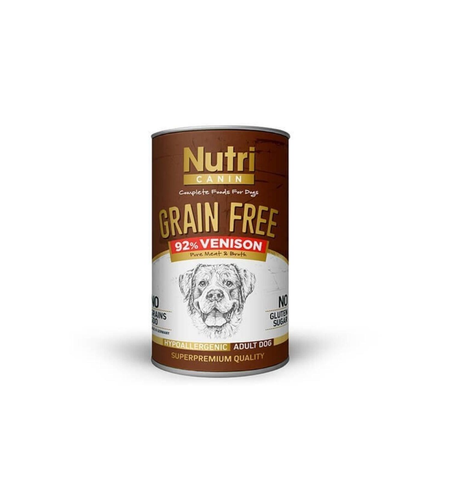 Nutri Canin Grain-Free Venison and Potato Adult Dog Canned Wet Food 400 gr