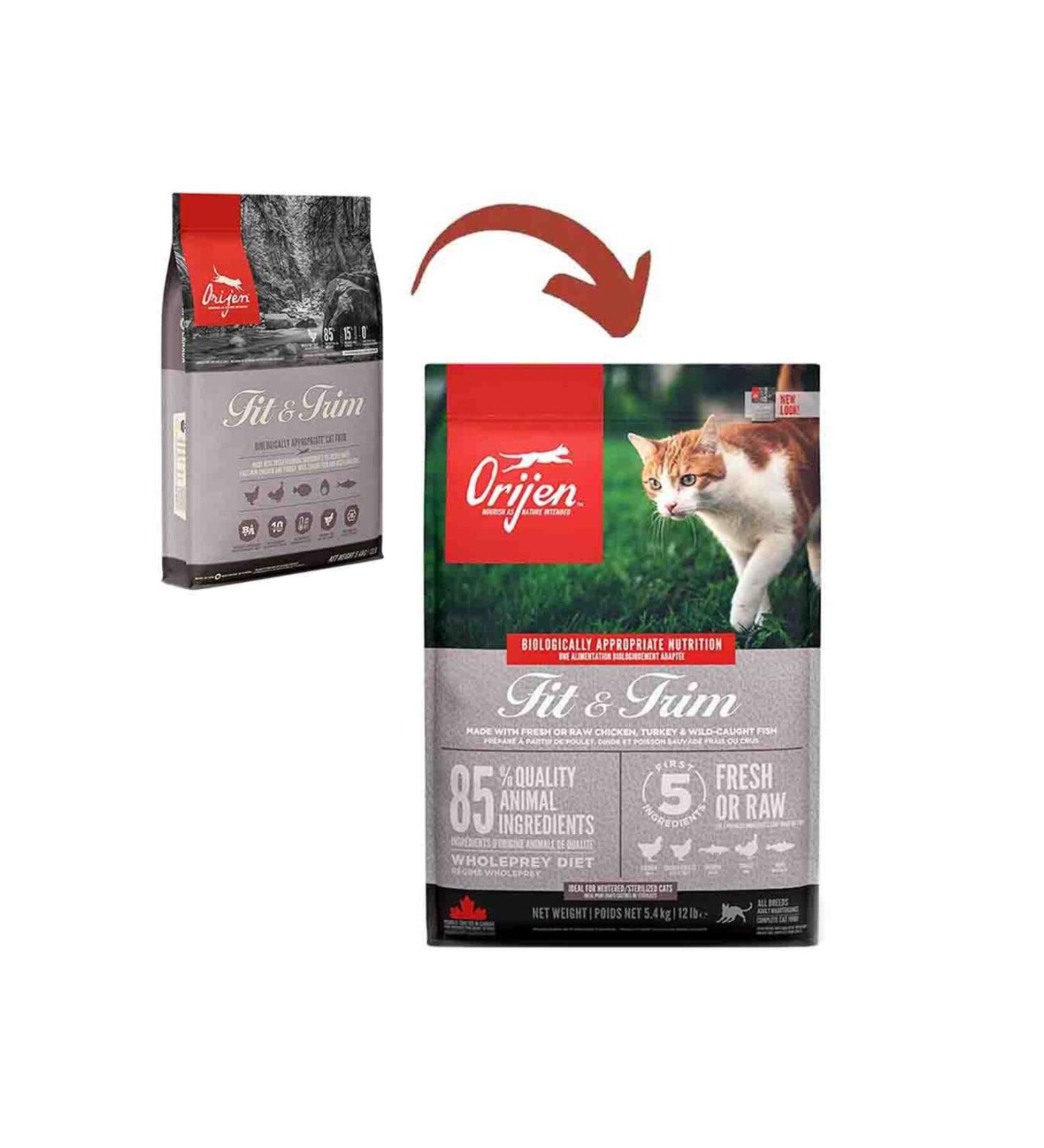 Orijen Fit & Trim Grain-Free Light Cat Food for Overweight Cats 5.4kg