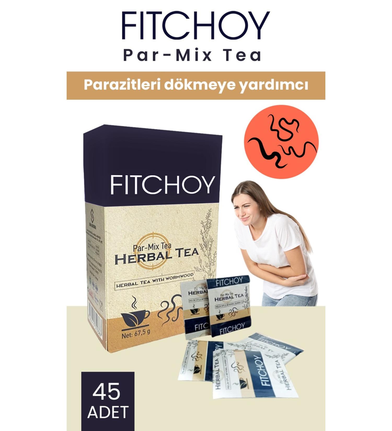 Fitchoy Par Mix Tea 45 Pieces 67.5 gr intestinal parasites (pack of 3) - Buy Online on GoSupps.com