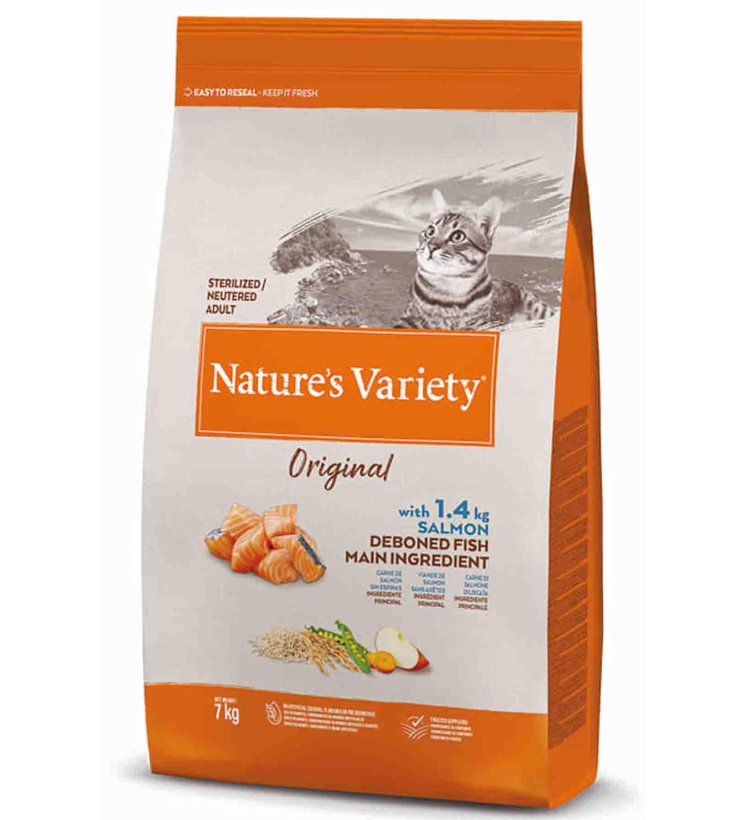 NATURES VARIETY Natures Variety Original Salmon Sterilized Cat Food 7kg