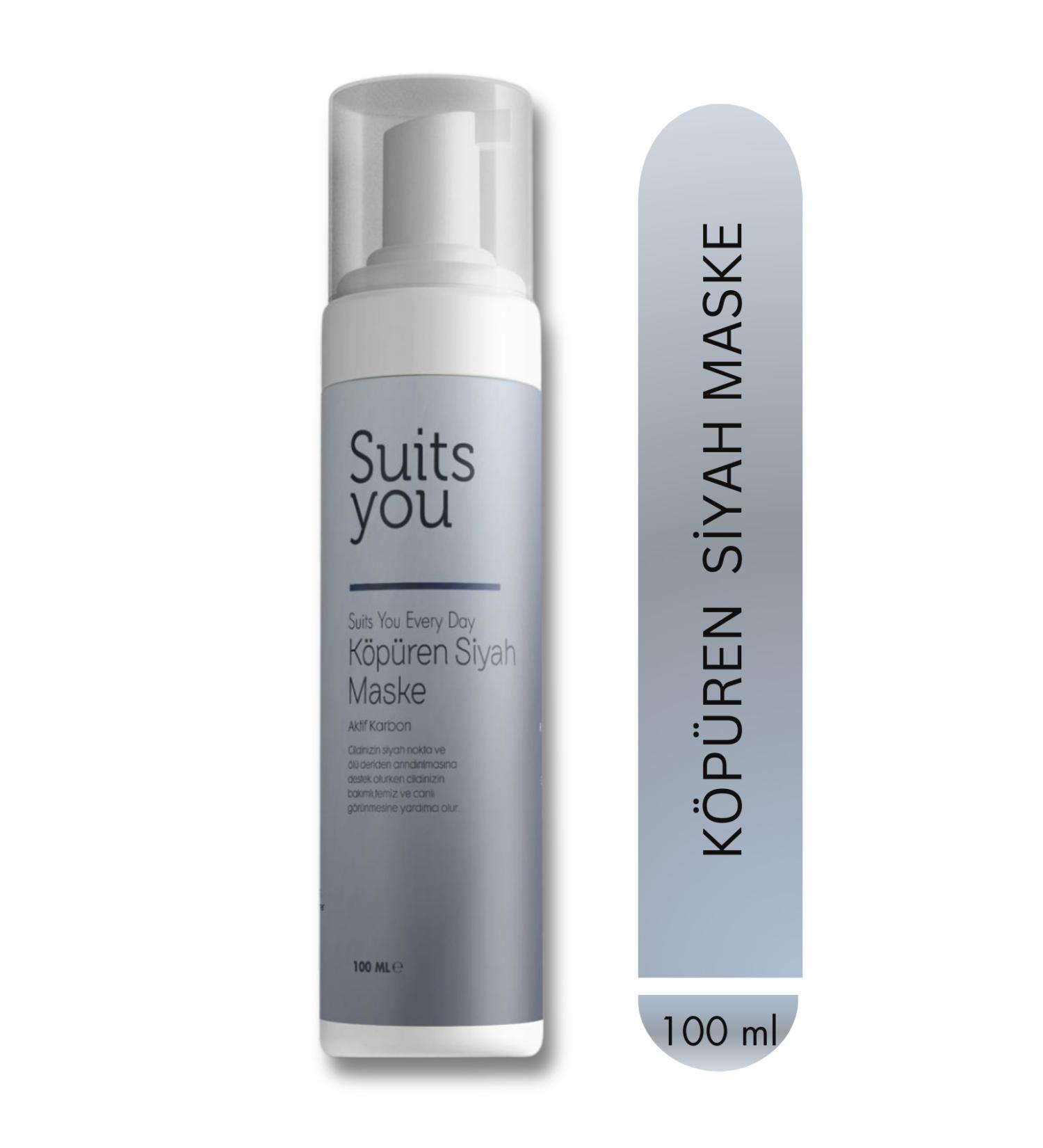 Suits you Anti-Pore & Blackhead Foaming Black Mask - Active Carbon