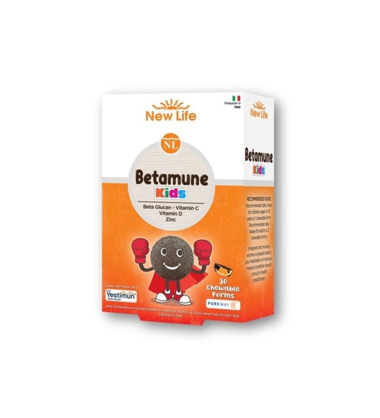 New Life Betamune KIDS 30 Chewable Tablets