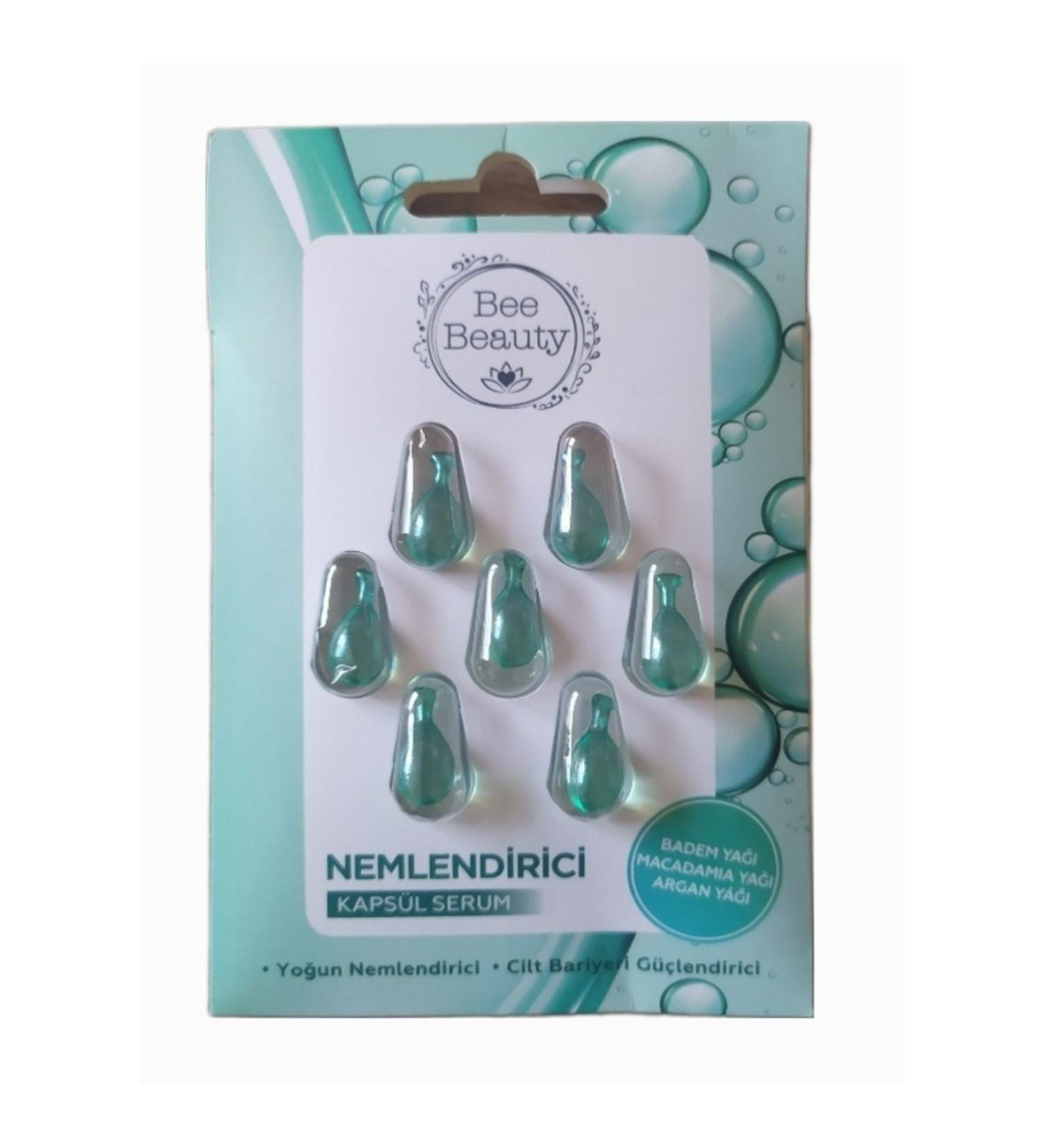 Bee Beauty Moisturizing Capsule Serum 7 Day Cure Almond Oil Macadamia Oil Argan Oil Collagen Mask