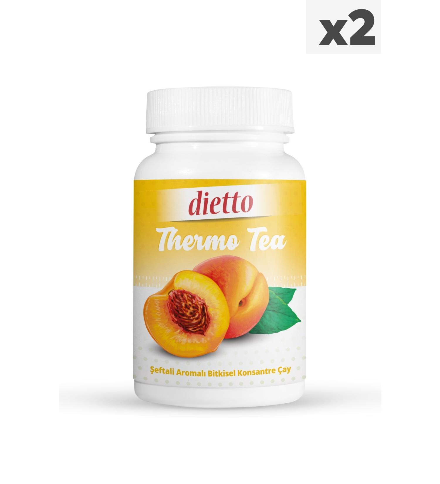 Dietto Herbal Concentrated Tea Peach Flavored 2 PIECES