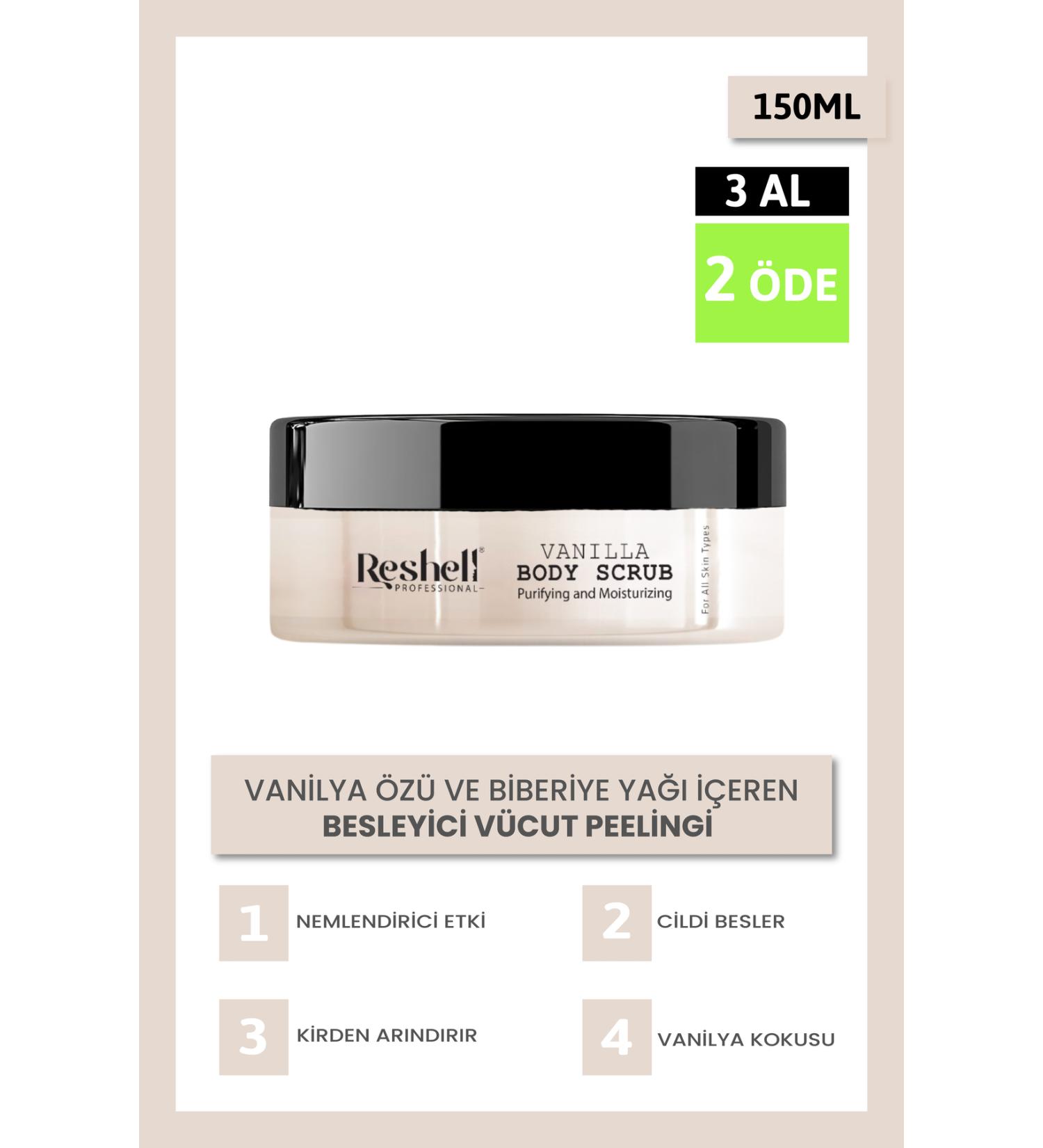 Reshell Rosemary Oil and Vanilla Body Scrub Purifying Moisturizing and Nourishing Body Scrub - Buy Online on GoSupps.com