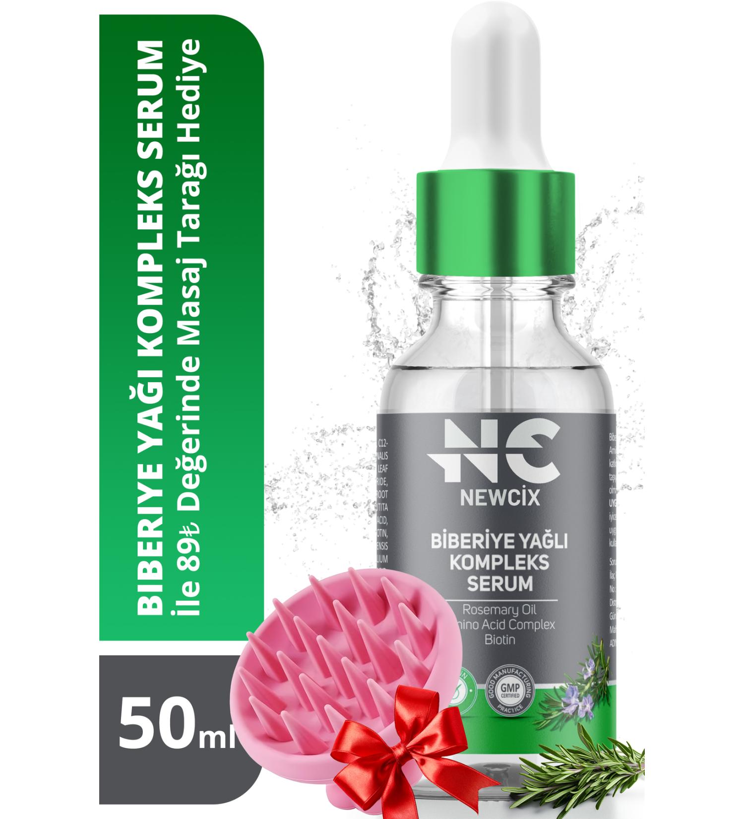 newcix Rosemary Oil Biotin Complex Serum Volume and plump Nourishing strengthening anti-hair loss - Buy Online on GoSupps.com