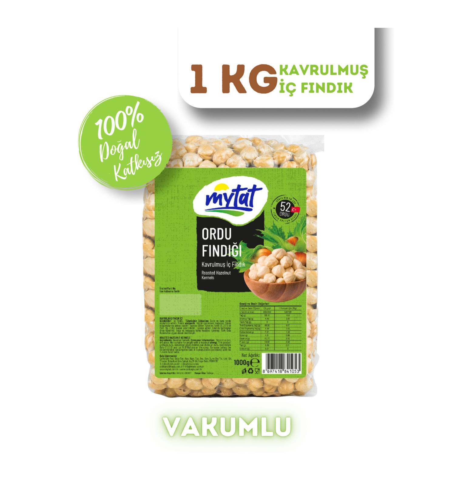 Mytat Roasted Hazelnut Kernels 1 Kg (VACUUM)