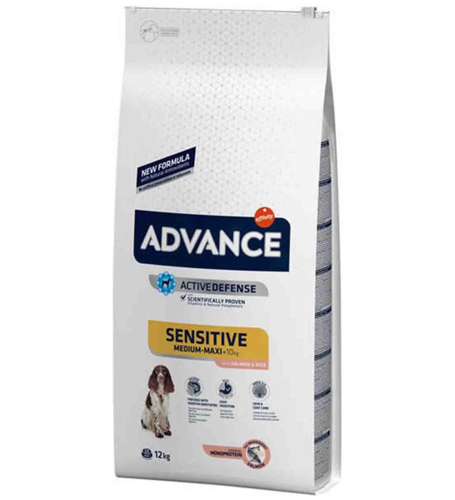 Advance Sensitive Salmon Rice Medium and Large Breed Adult Dog Food 12kg