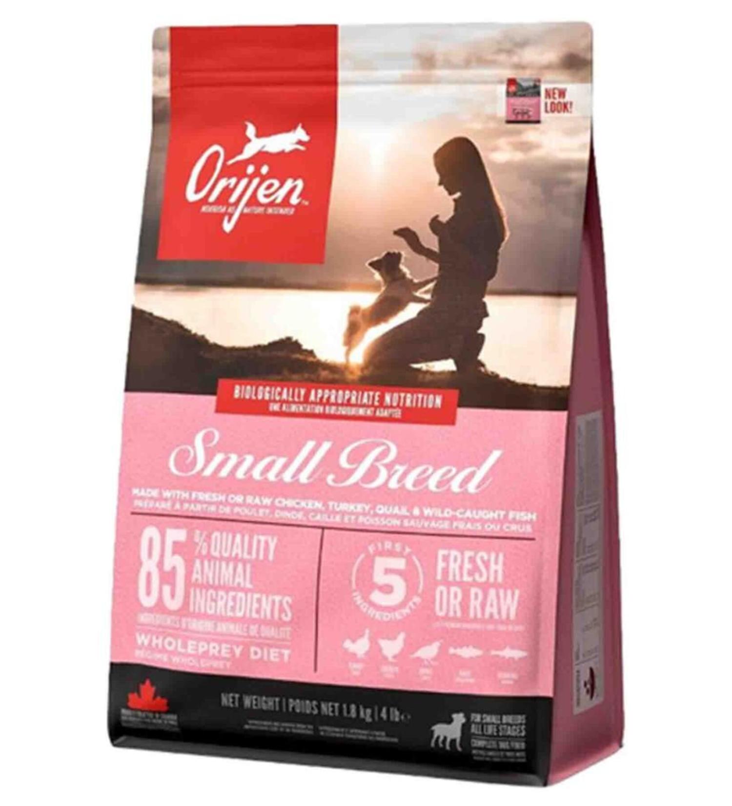 Orijen Grain-Free Small Breed Puppy and Adult Dog Food 1.8kg
