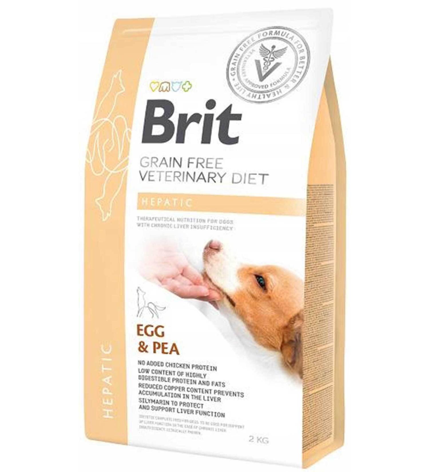 Brit Care Brit Veterinary Diet Hepatic Grain-Free Dog Food for Dogs with Liver Insufficiency 2kg