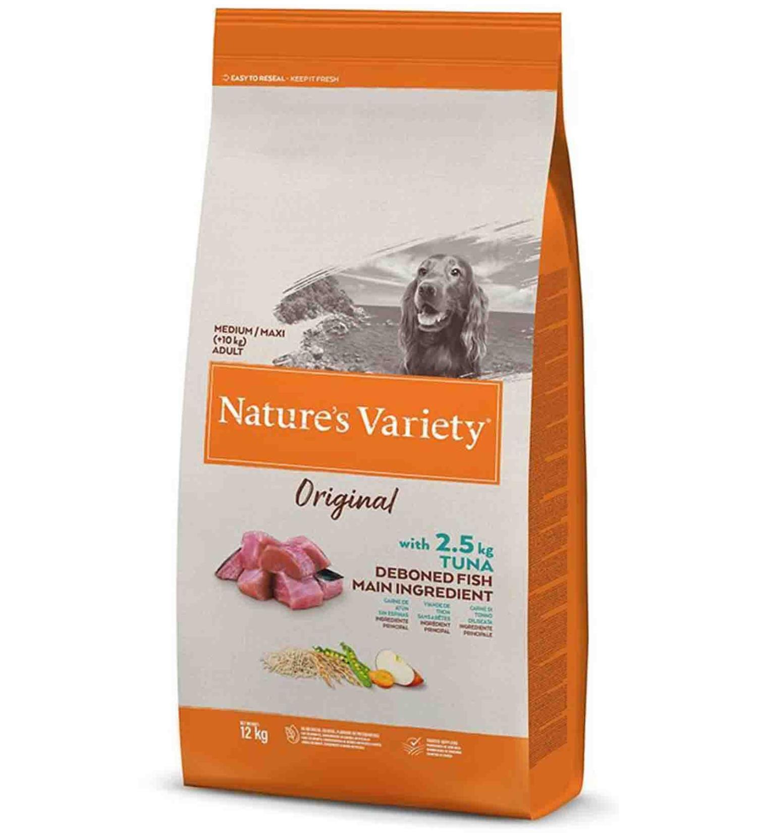 NATURES VARIETY Natures Variety Original Tuna Medium and Large Breed Adult Dog Food 12kg
