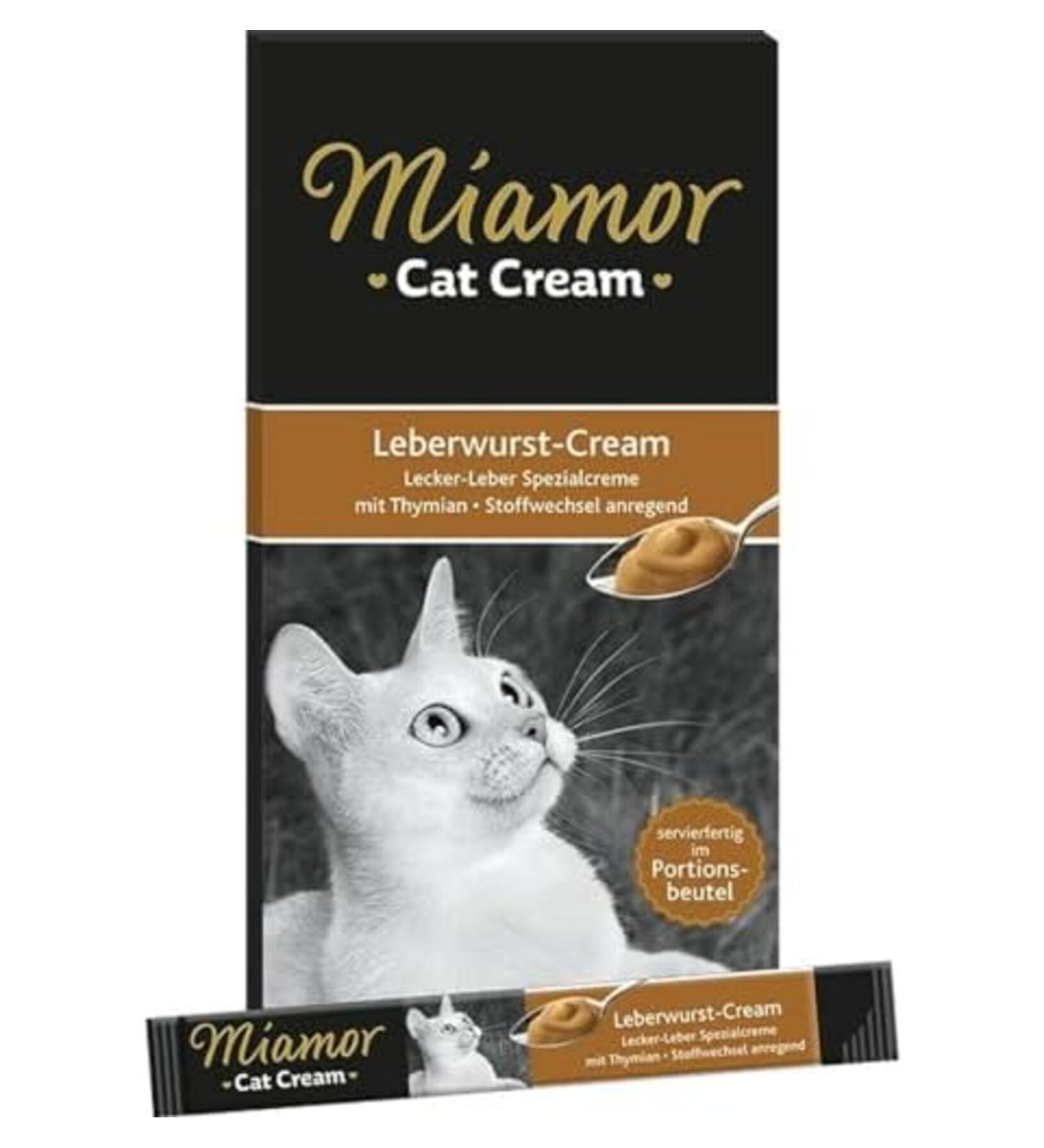 Miamor Cream Liver Complementary Food and Cat Reward 6x15 Gr