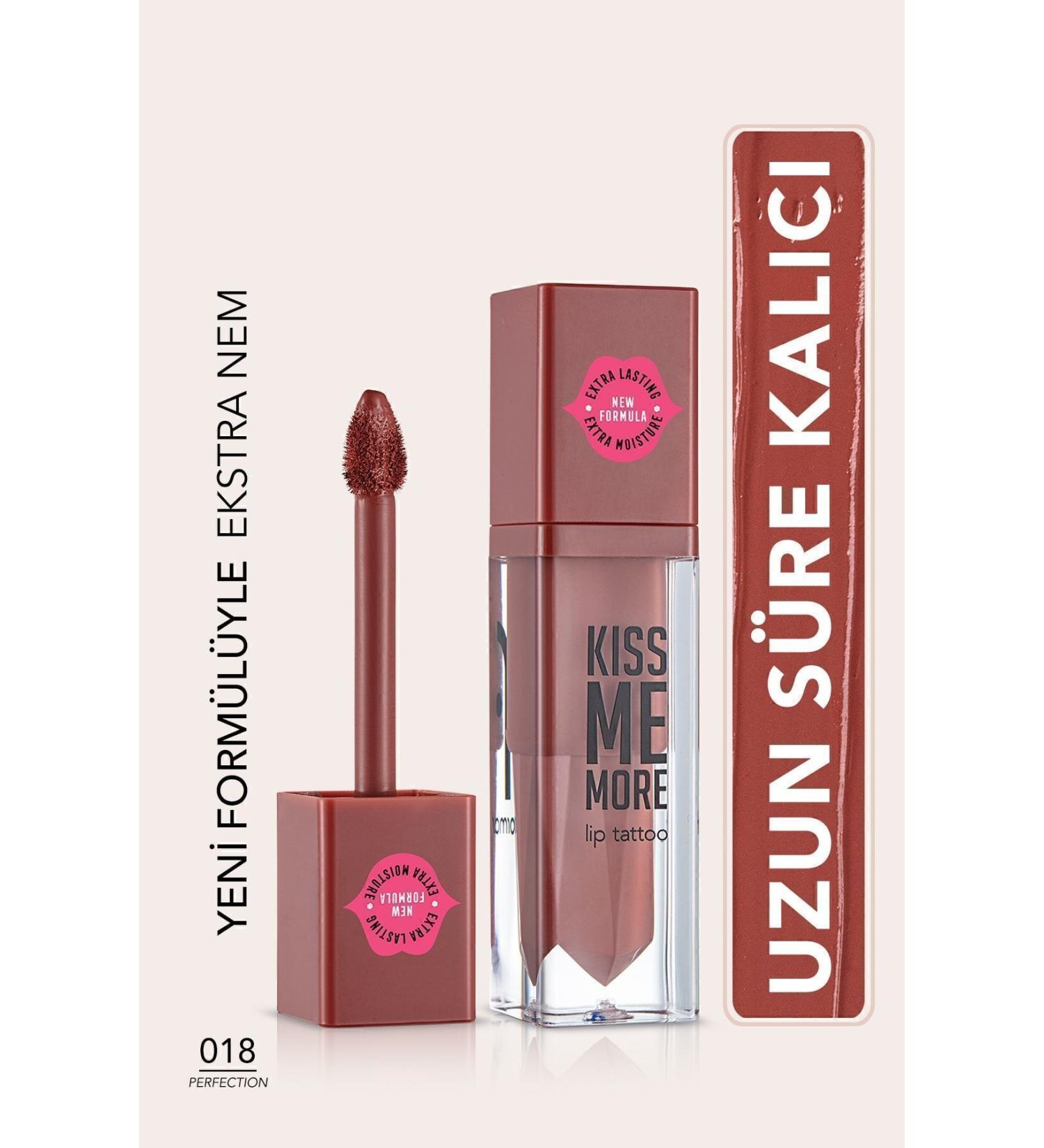 Flormar Long Lasting Matte Lipstick - Kiss Me More-018 Perfection-8682536040853 - Buy Online on GoSupps.com