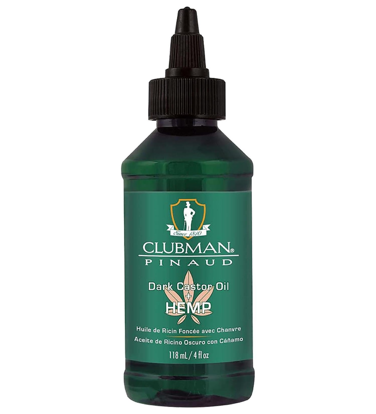 Clubman Pinaud Dark Castor Oil + Hemp Hair Care Oil 118ML