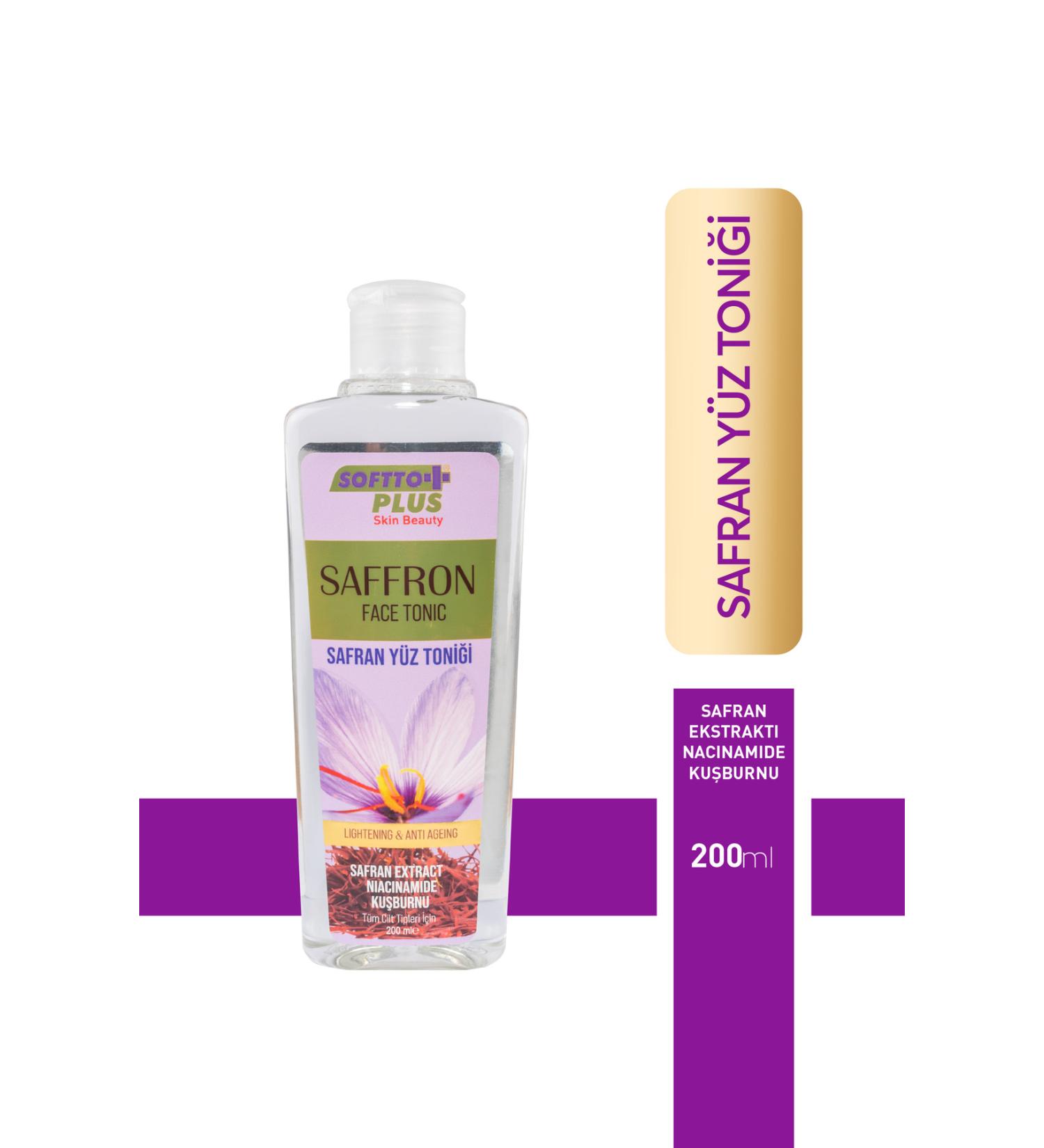 Softto Plus SAFFRON SKIN TONIC 200 ml - Buy Online on GoSupps.com
