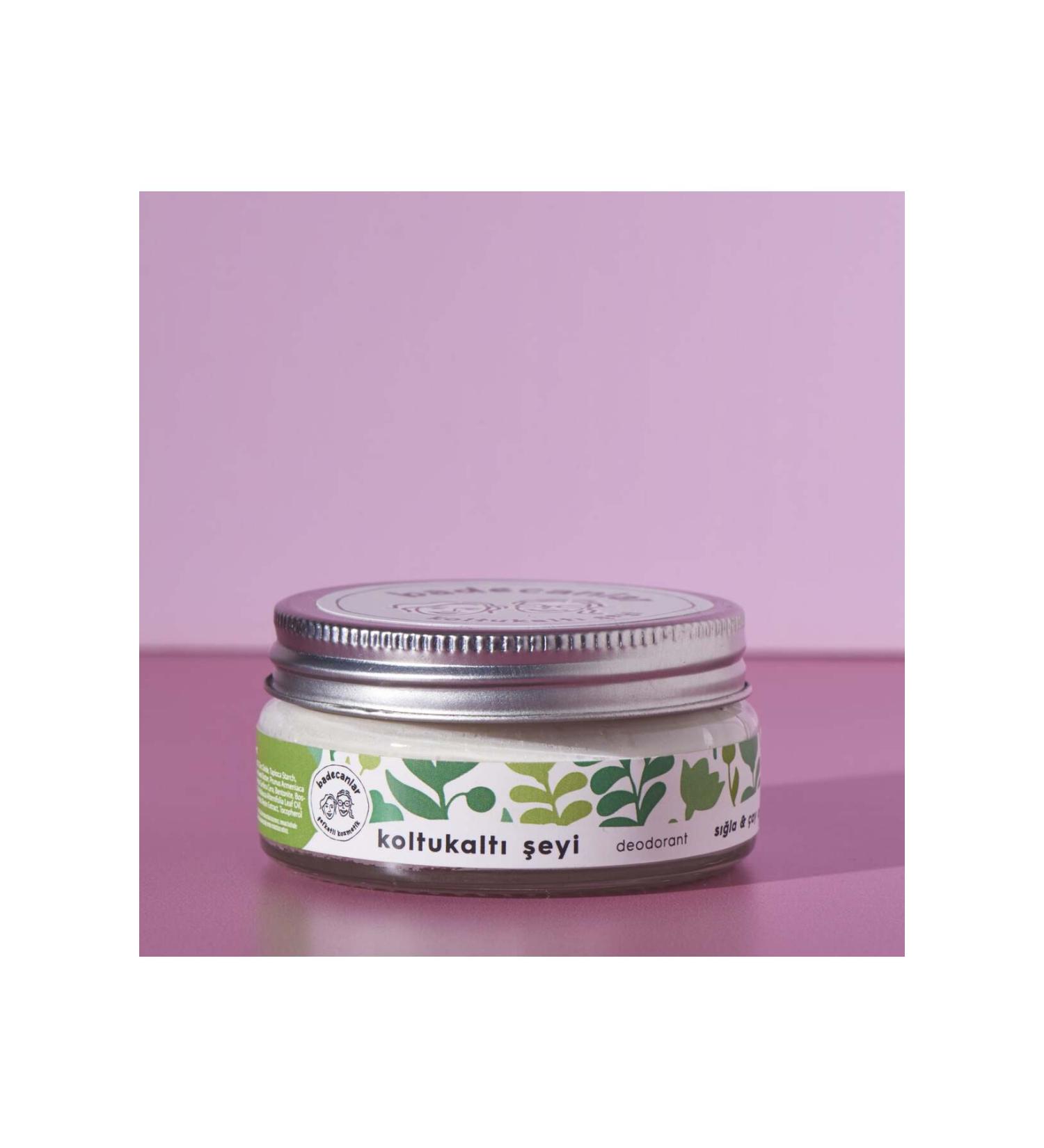 Badecanlar Compassionate Cosmetics Natural Vegan Sweat Odor Preventing Natural Cream Deodorant 50ml Frankincense & Tea Tree