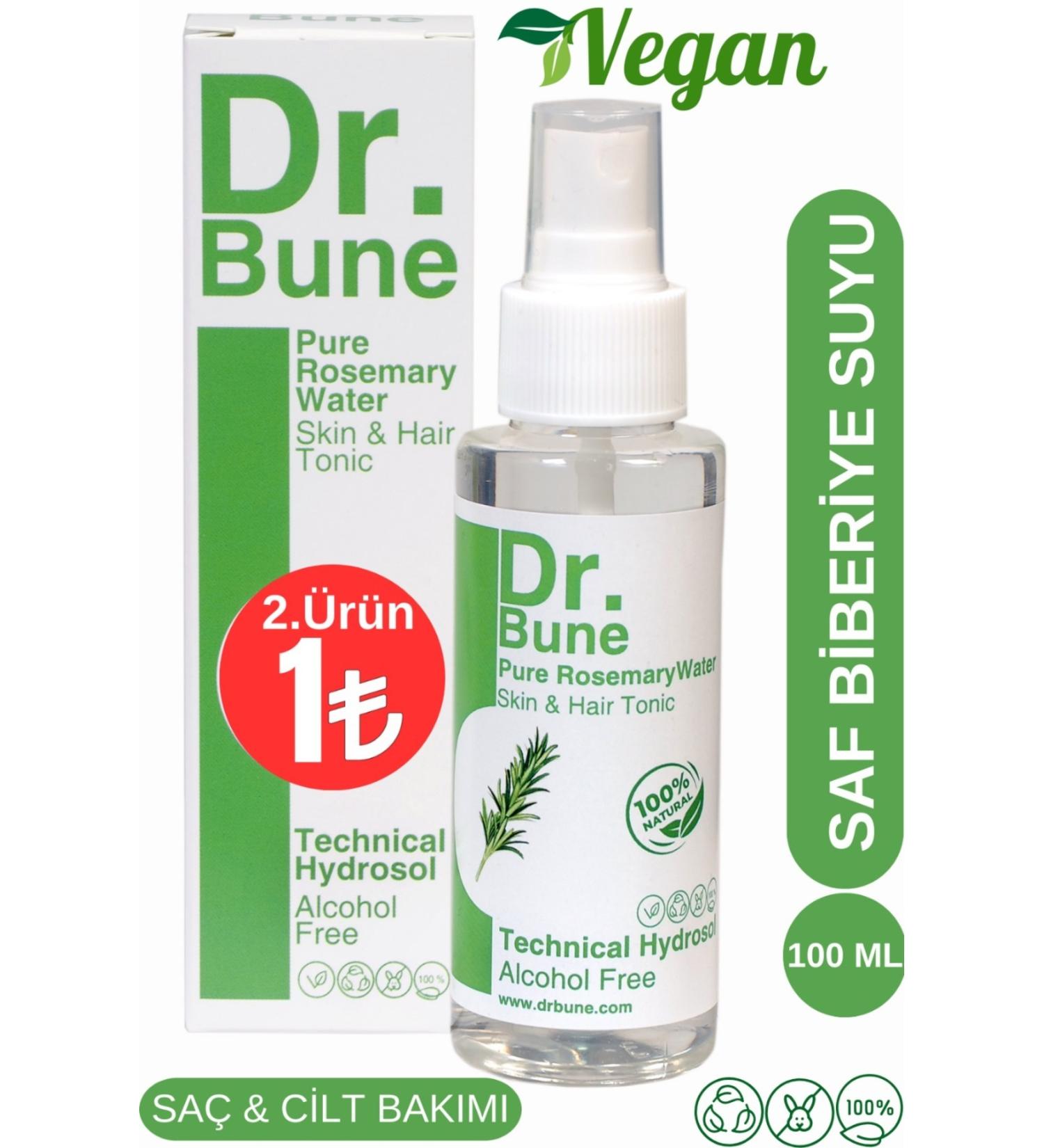 Dr Bune Rosemary Water Strengthening Hair Tonic 0 Natural and Pure 100 ml 2 Pieces