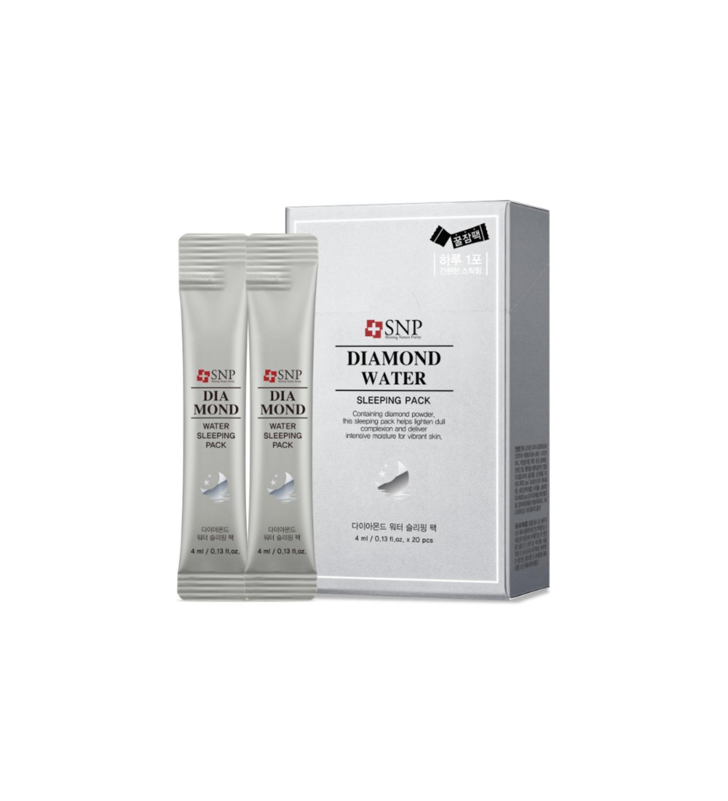 SNP Elmaz Water Sleeping Pack 4 ml * 20 pieces Hyaluronic acid moisturizing night mask