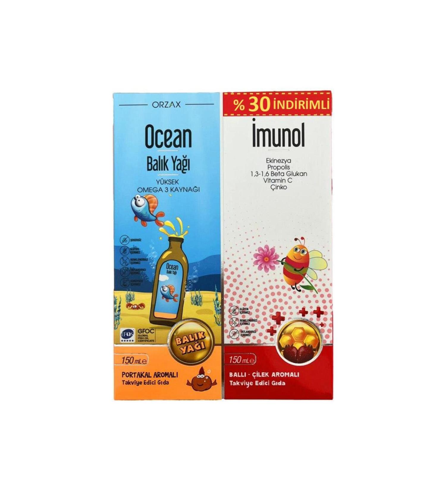 Orzax Ocean Orange Fish Oil 150 Ml + 150 Ml Syrup 0