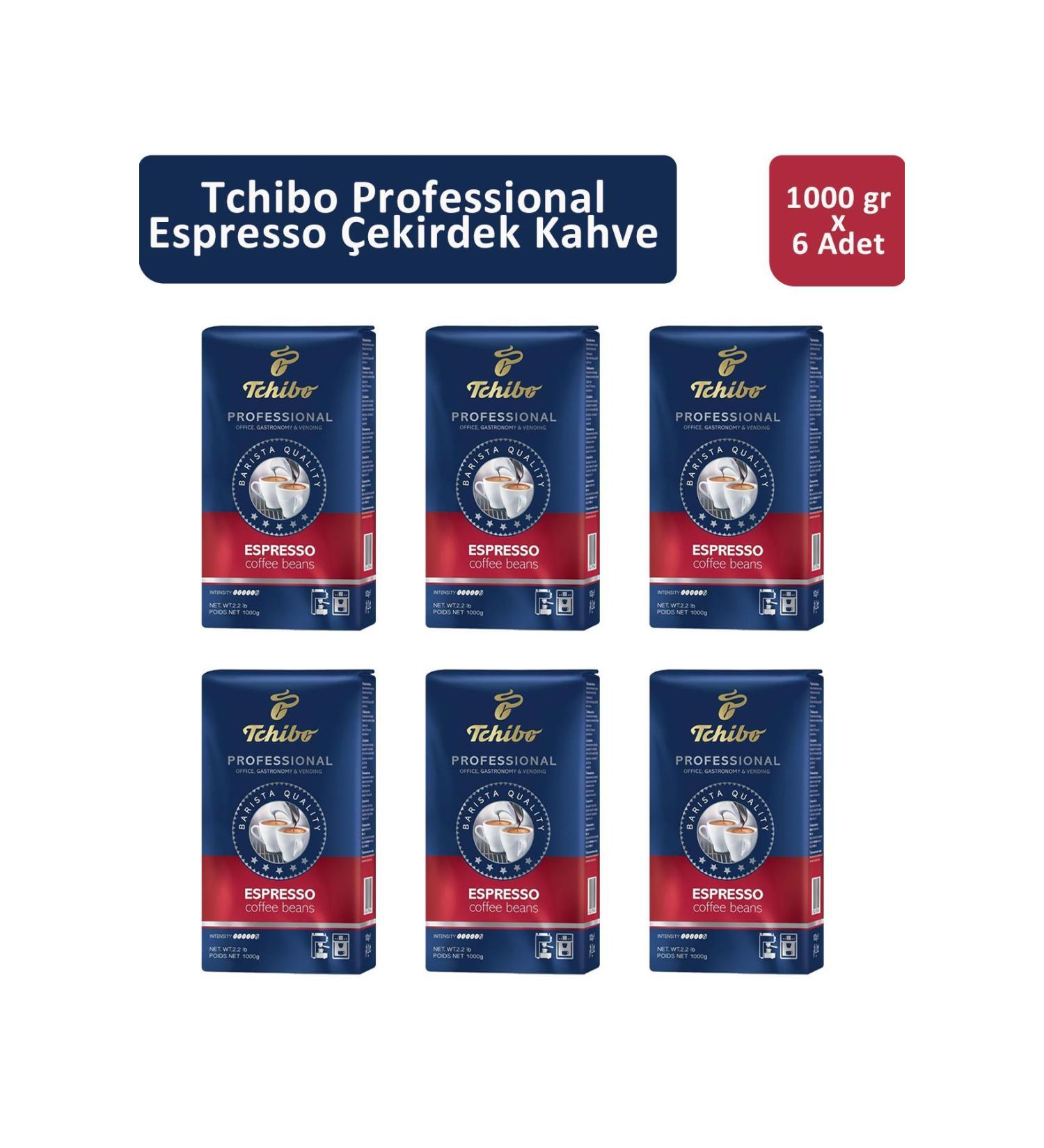 Tchibo Professional Espresso Coffee Beans 1 kg x 6 Pieces
