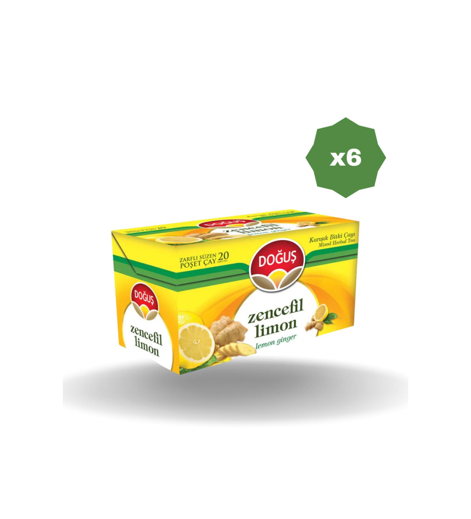 Do u DO U GINGER & LEMON HERBAL TEA 20 PIECES - (6 PIECES)