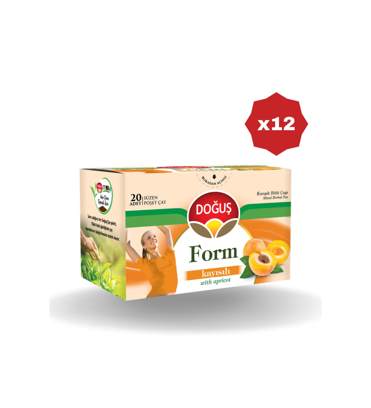 Do u DO U APRICOT HERBAL TEA 20-PIECE - (12 PIECES)