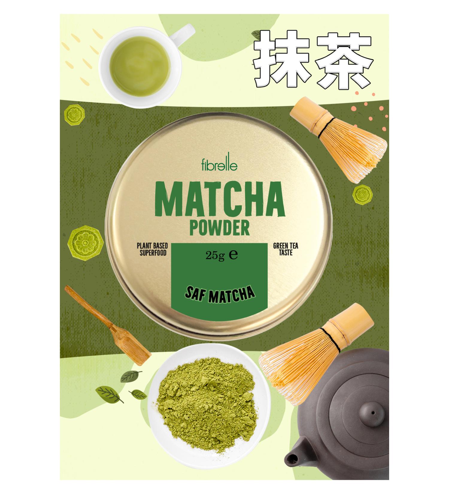 Fibrelle Matcha Powder 25g - Buy Online on GoSupps.com