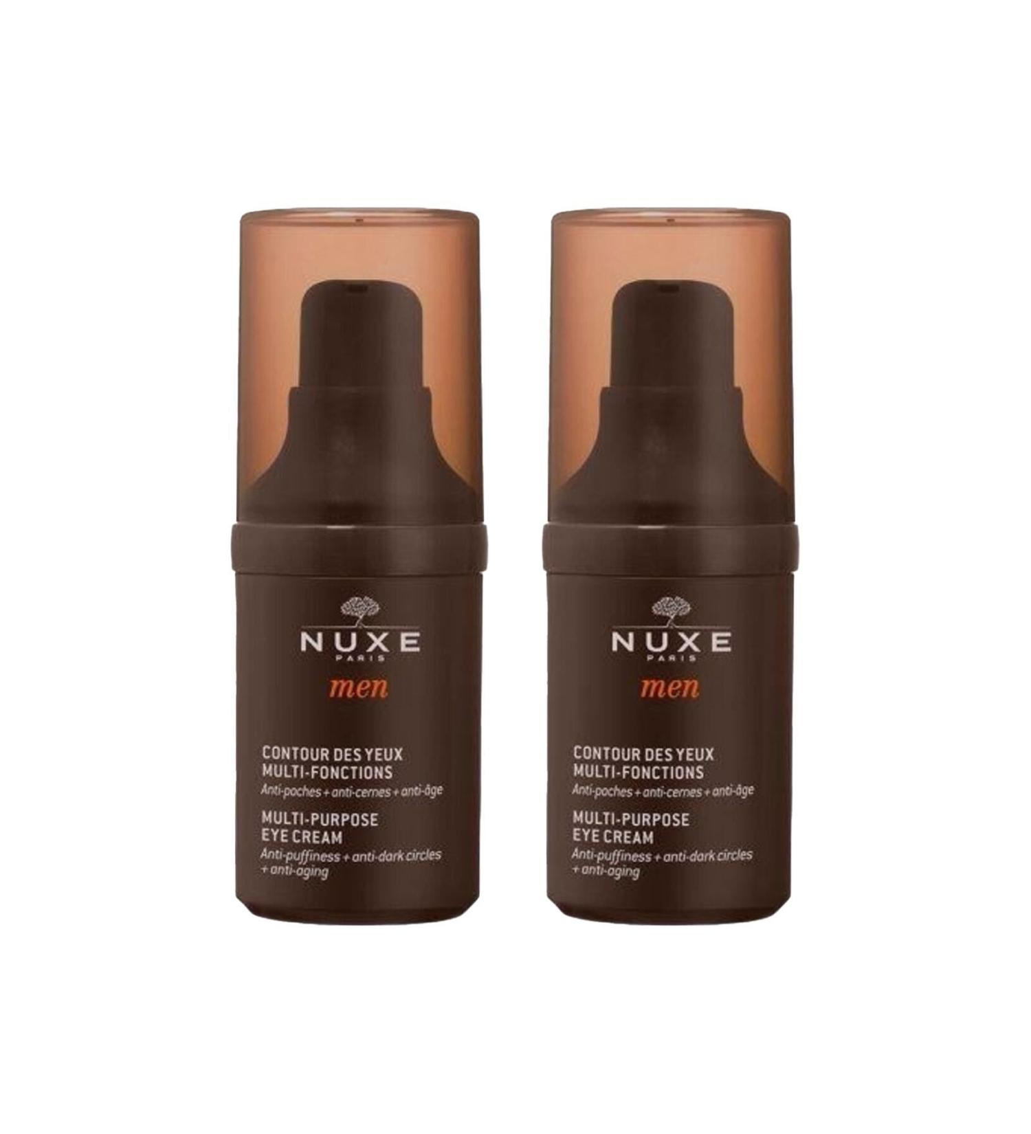 Nuxe Men Contour Des Yeux Eye Contour Cream 15 ml 2 Pieces