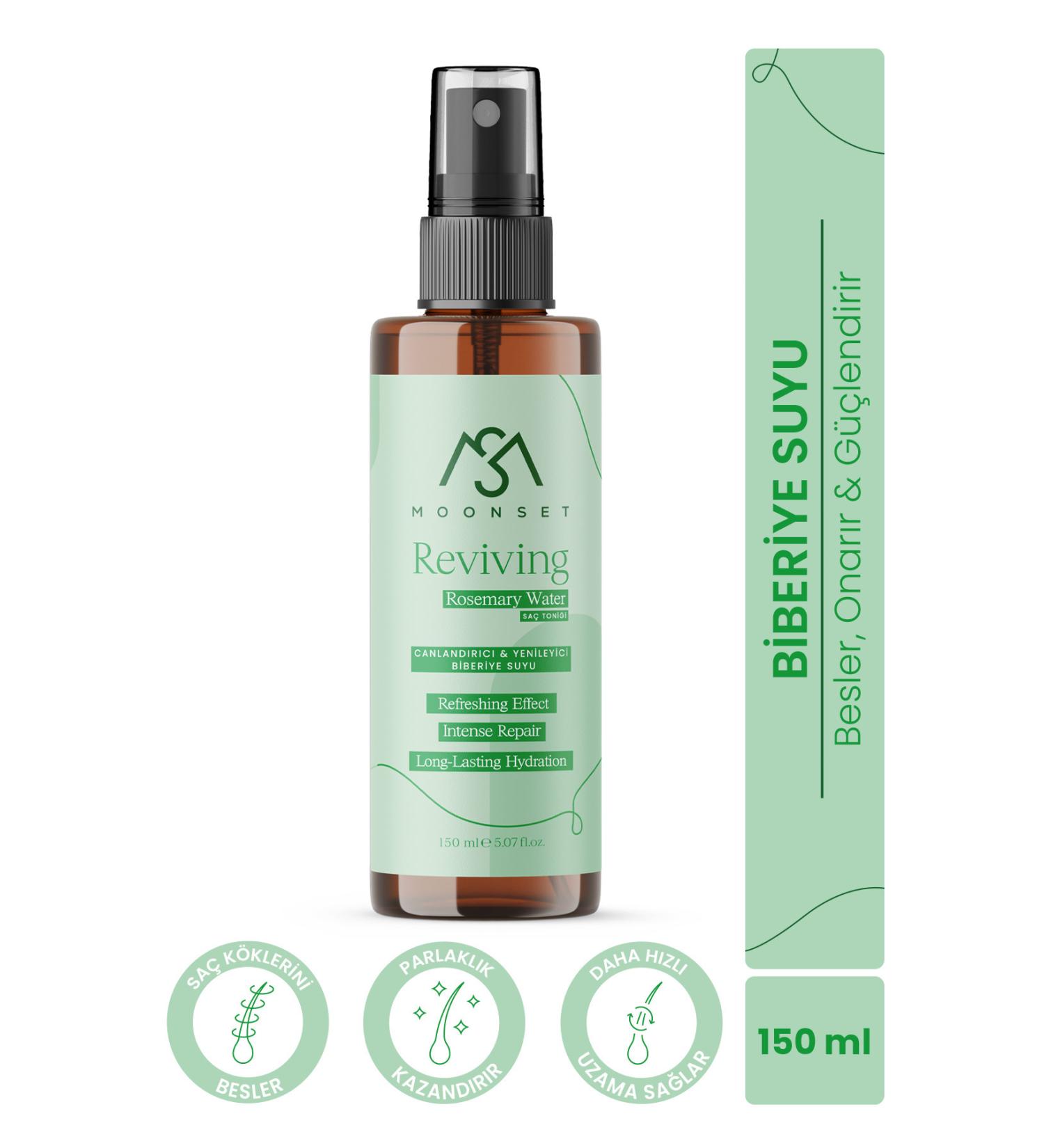 moonset Rosemary Water Anti-Loss and Fast Hair Growth Effective Hair Tonic 150 ml - Buy Online on GoSupps.com