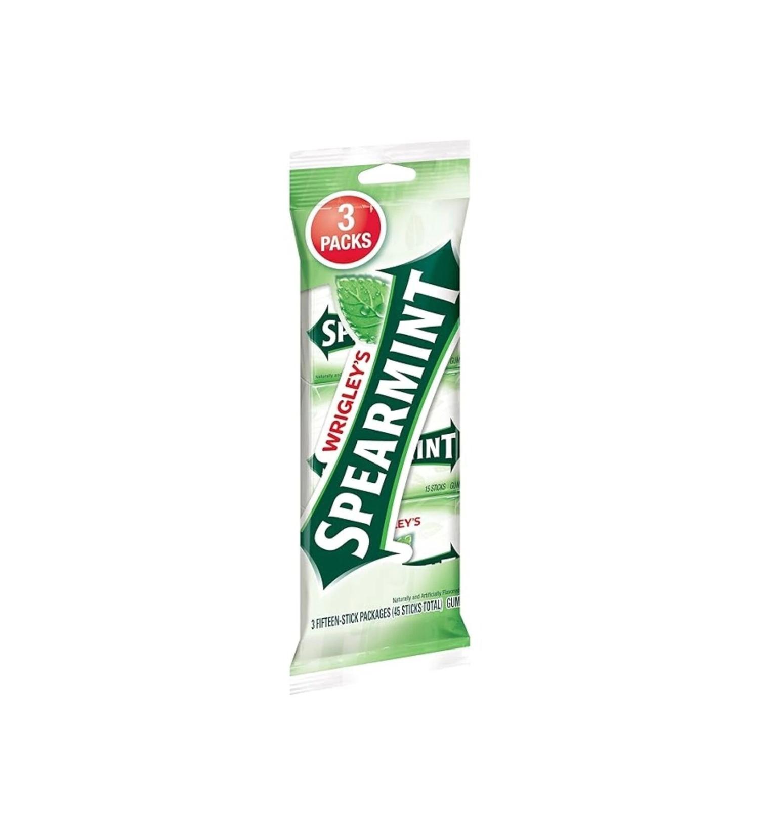 Wrigleys Wrigley's Spearmint 3 Pack 45 Sticks