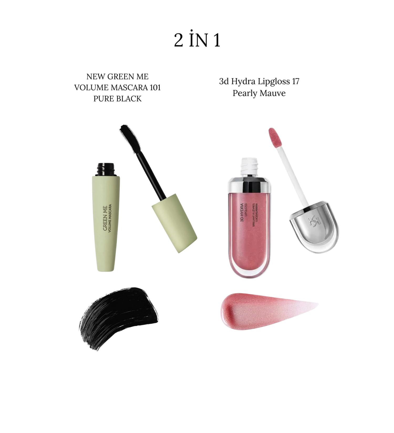 KIKO 2 in 1 VOLUME MASCARA and 17 Pearly Mauve Make Up Set - Buy Online on GoSupps.com