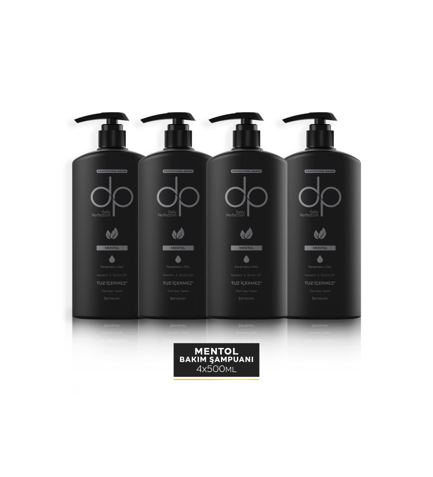 DP Shampoo Menthol Refreshing Effect 500 ml X 4 Pieces - Buy Online on GoSupps.com