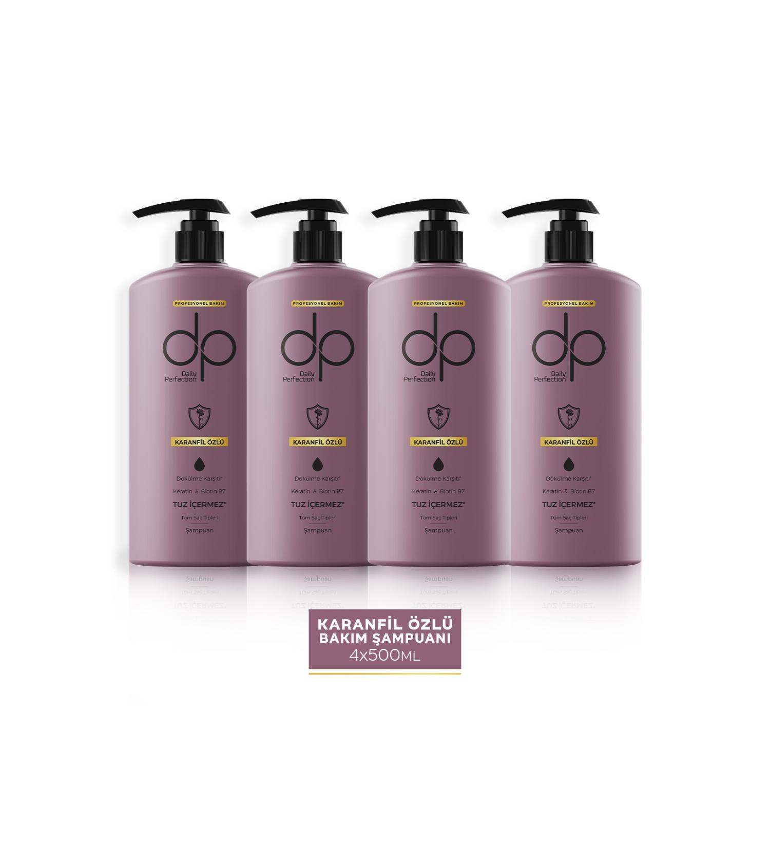 dp Daily Perfection Clove Extract Salt-Free Shampoo 500 ml X 4 Pieces - Buy Online on GoSupps.com