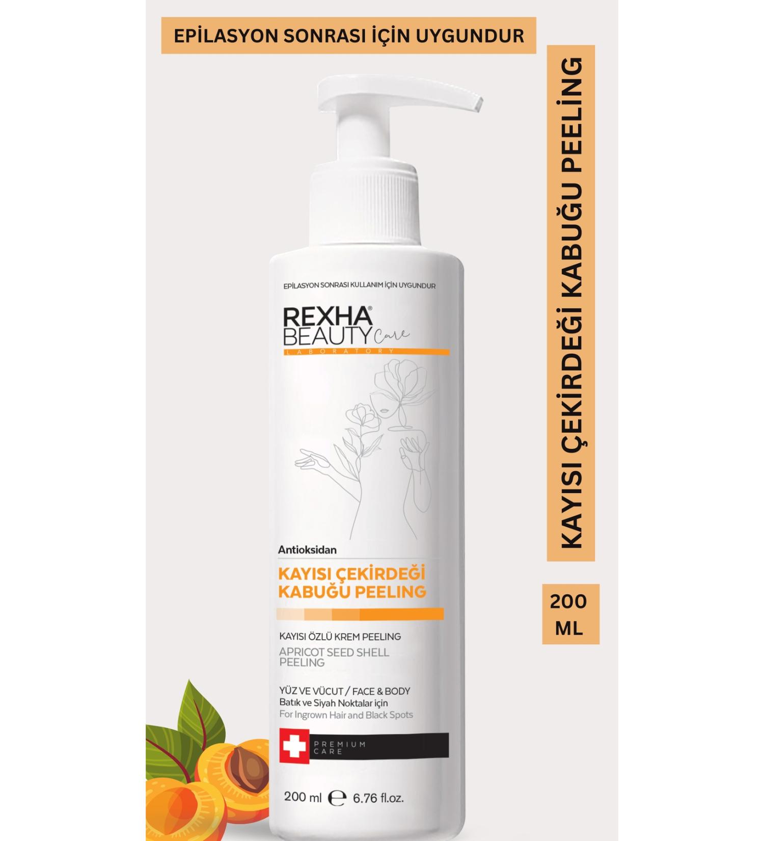 rexha Apricot Peeling Post Epilation Body Peeling Ingrown & Strawberry Leg Repair 200 ML - Buy Online on GoSupps.com