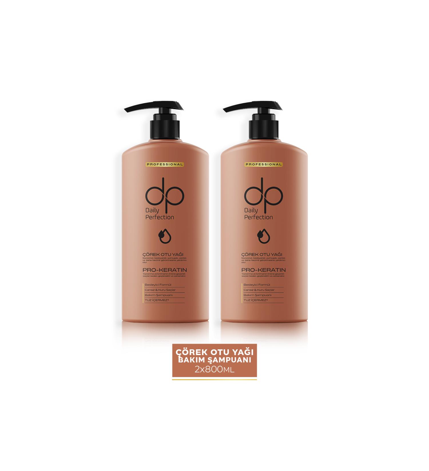 dp Daily Perfection Shampoo Black Cumin Oil 800 ml X 2 Pieces - Buy Online on GoSupps.com