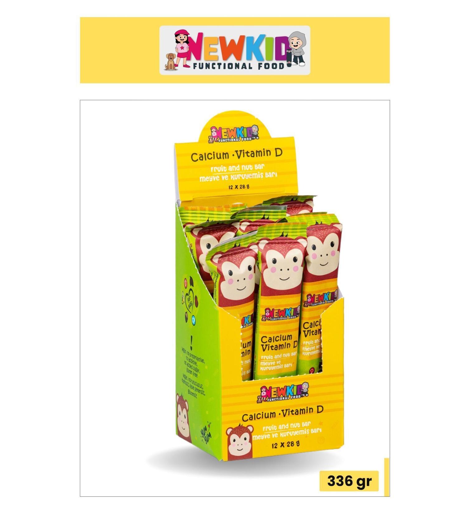 Good Food New Kid Banana Hazelnut and Date Bar for Kids - Calcium and Vitamin D Added Vegan 12 Pieces - Buy Online on GoSupps.com
