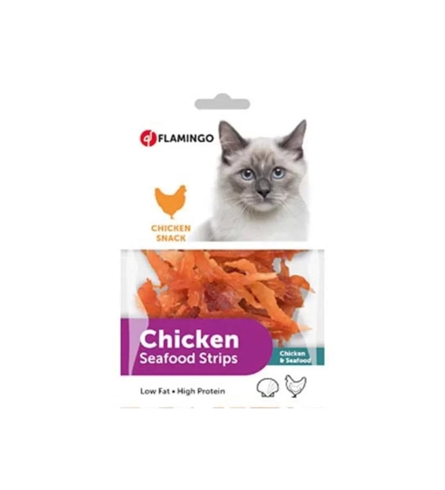 Flamingo Chicken Chicken Fish Cat Reward Food 85 gr