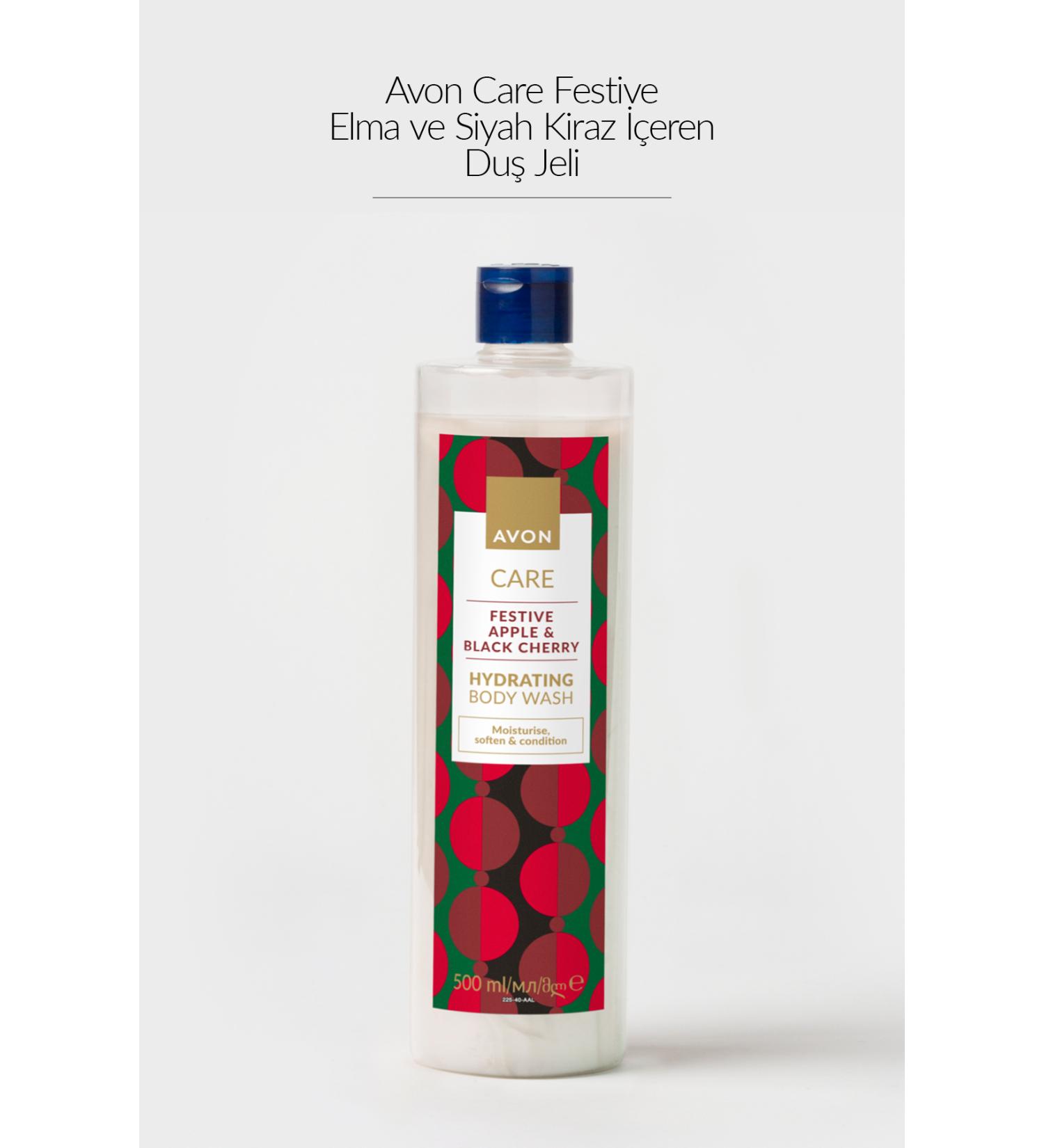 Avon Care Festive Shower Gel with Apple and Black Cherry 500ml