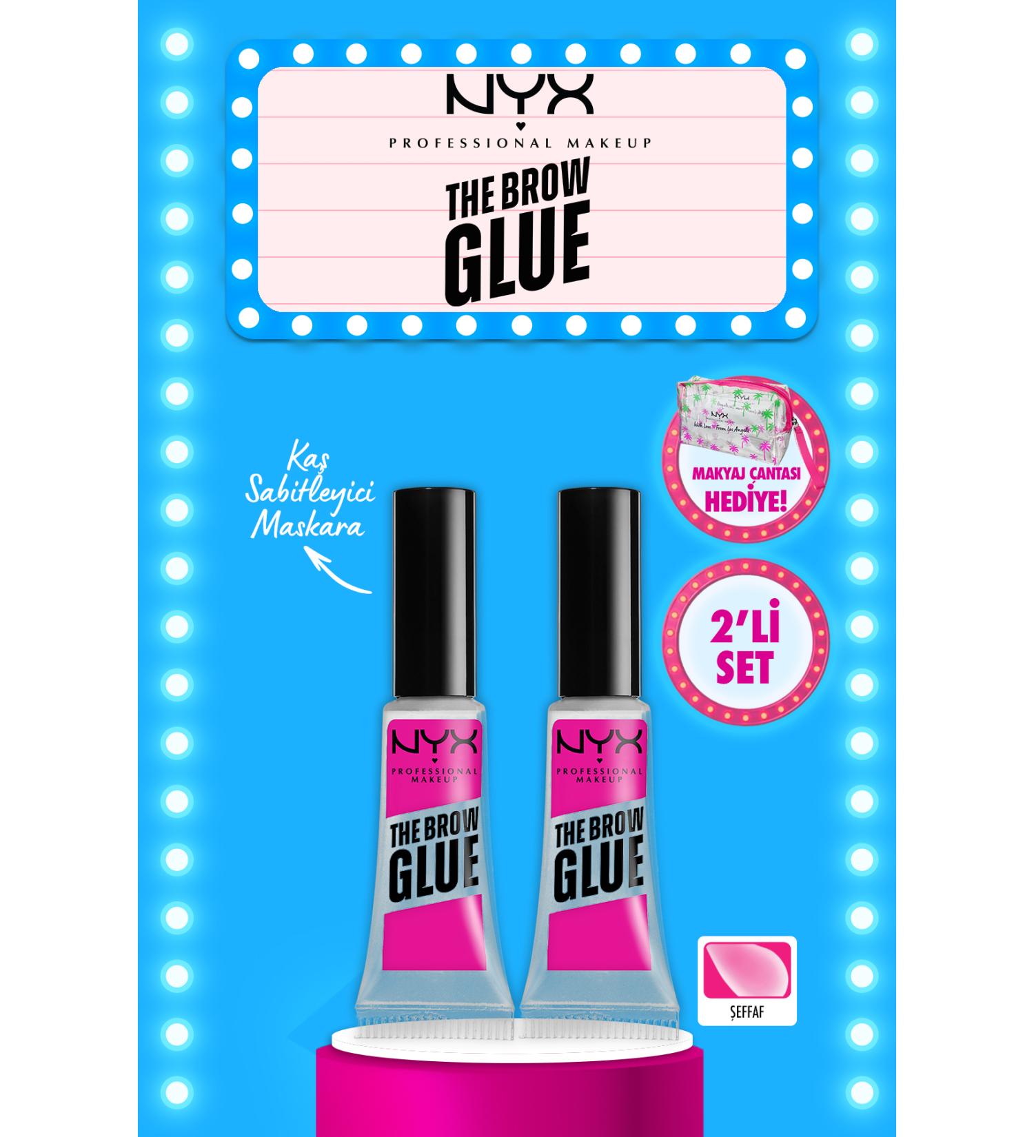 NYX Professional Makeup 2-Pack The Brow Glue Instant Brow Styler-Transparent Eyebrow Stabilizer Mascara - Buy Online on GoSupps.com