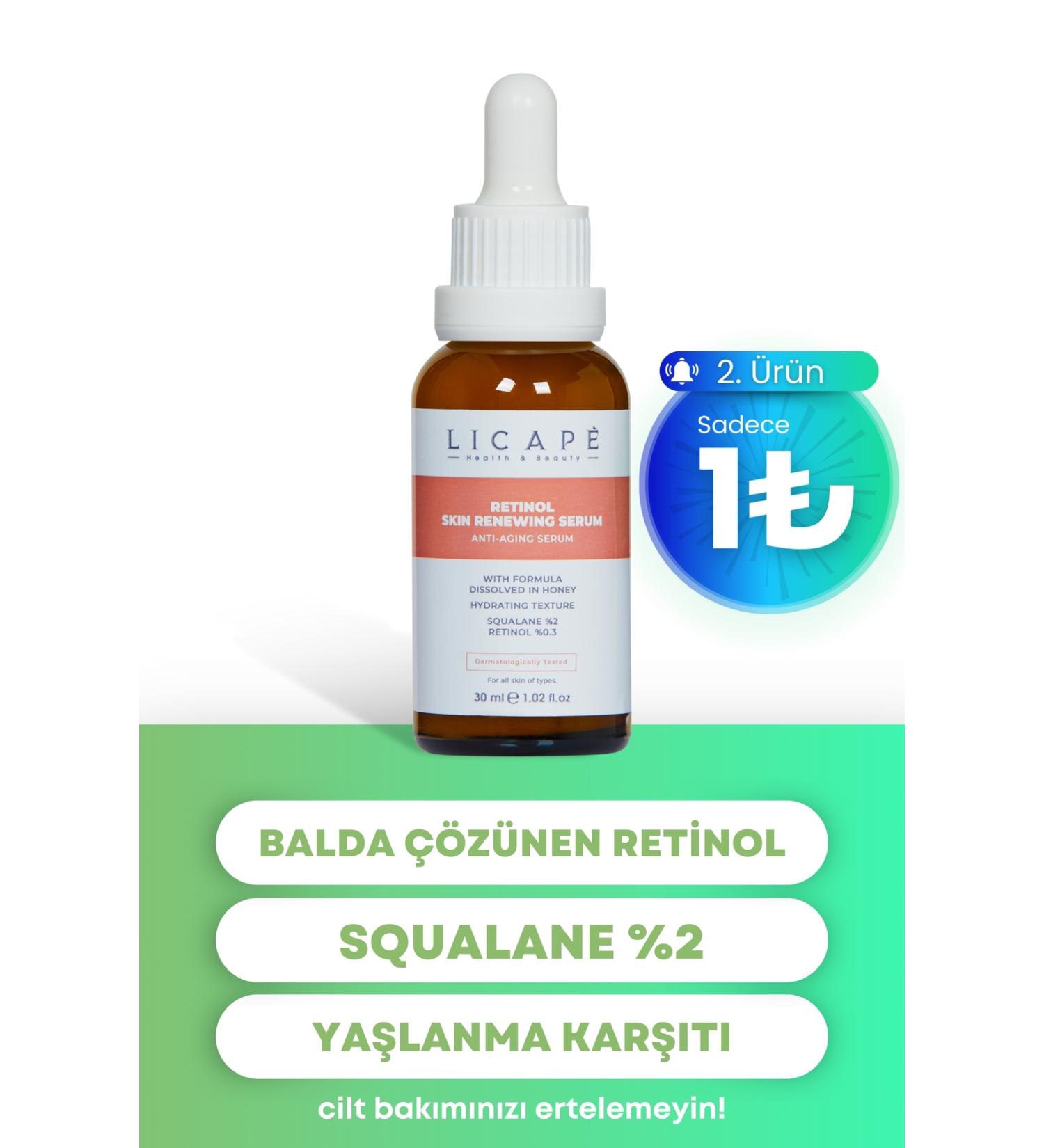 Licape Anti-Aging Brightening Retinol Serum 30ml - Buy Online on GoSupps.com