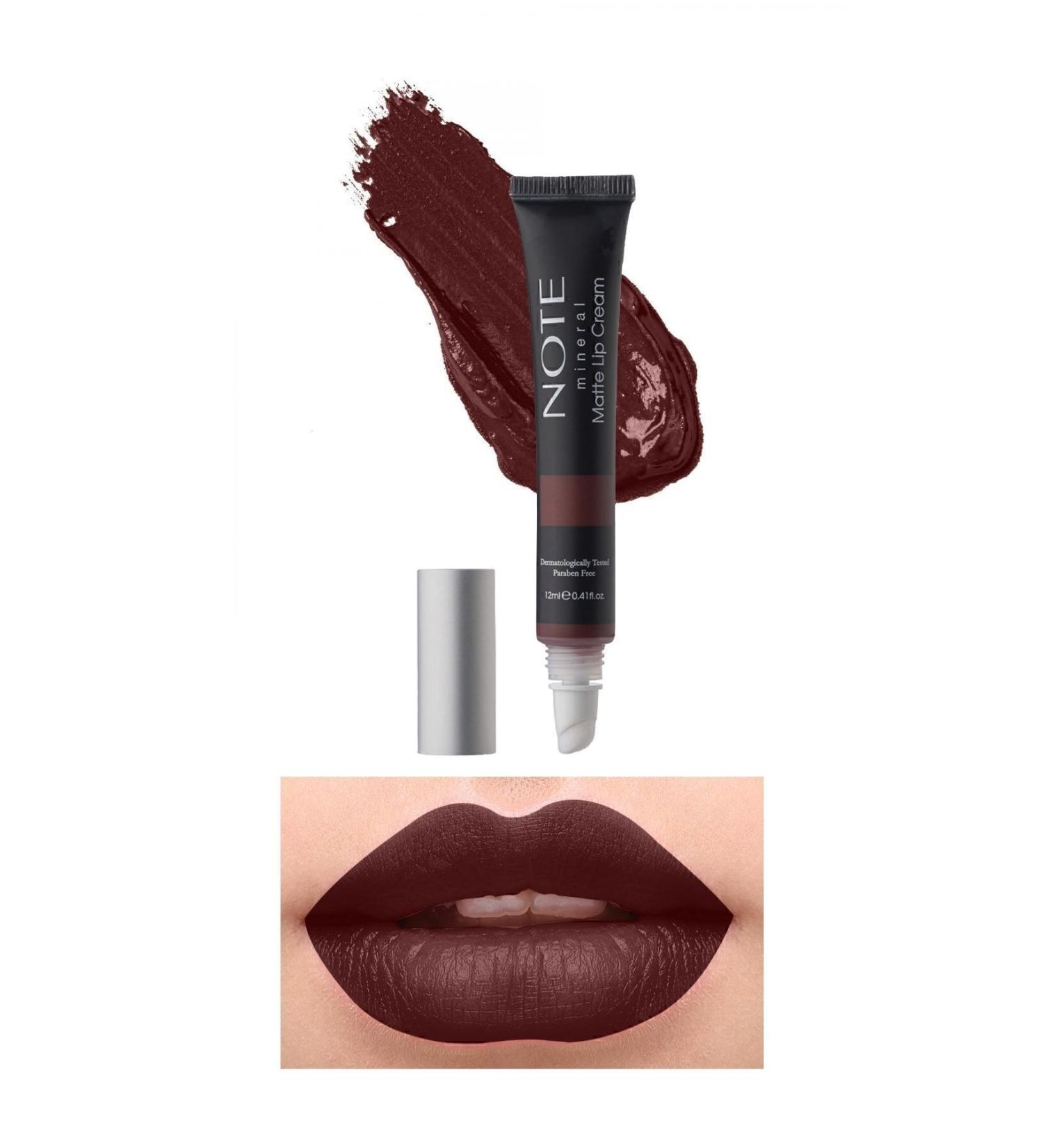Note Cosmetics New Formula Easy to Apply Semi-Matte Finish Permanent Liquid Lipstick-07 Brownight Passi-215