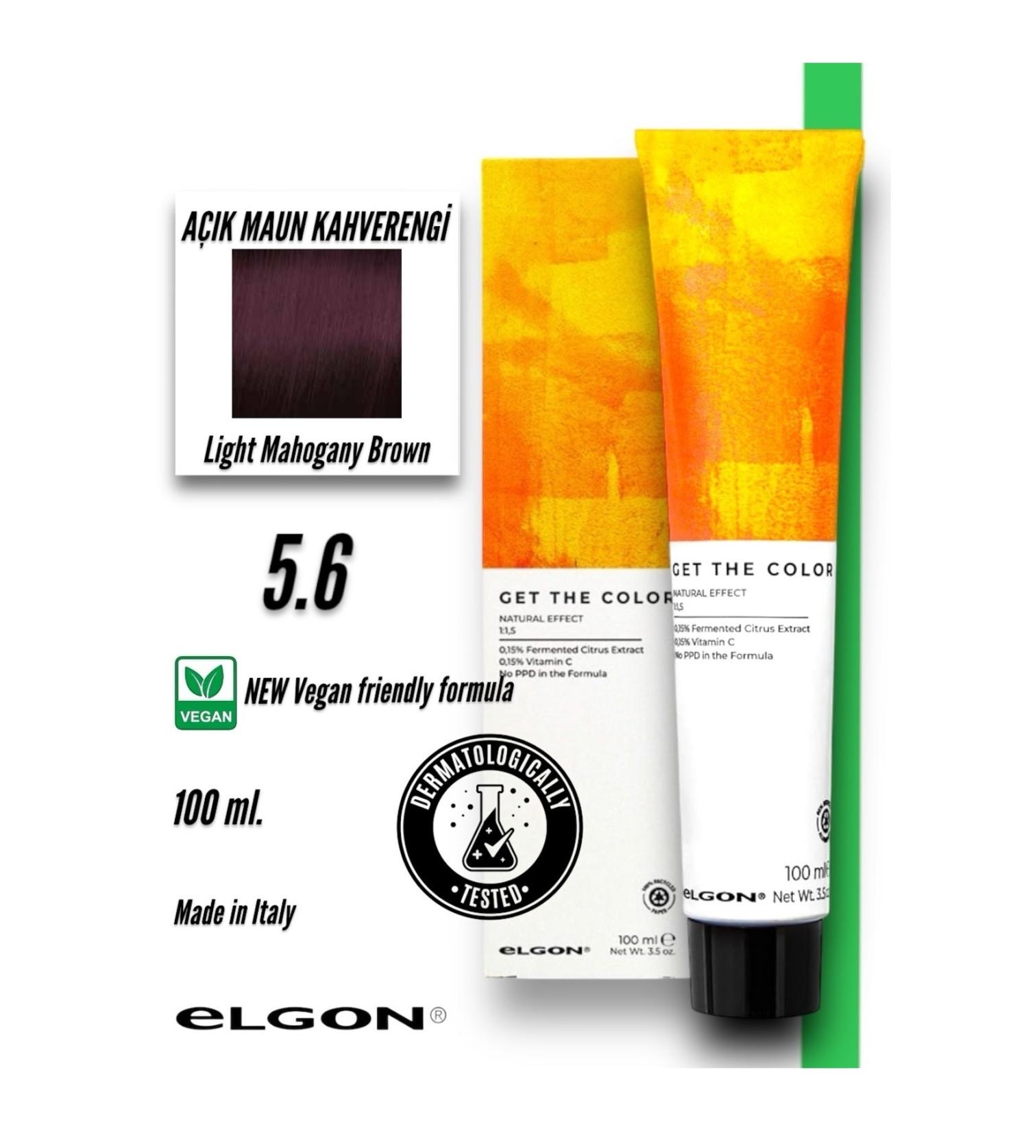 Elgon Get The Color 5.6 Professional Hair Dye (100 ml.) (Oxidizer-Free)