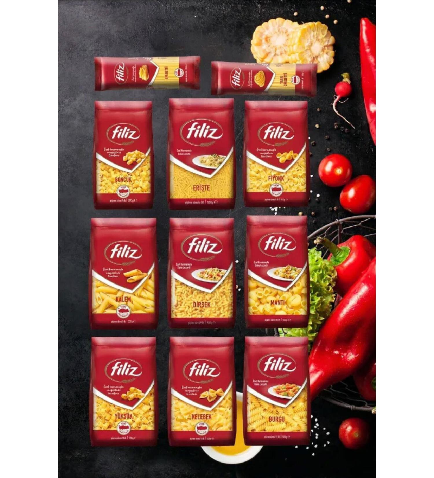 F L Z Filiz 11 Piece Economic Pasta Package